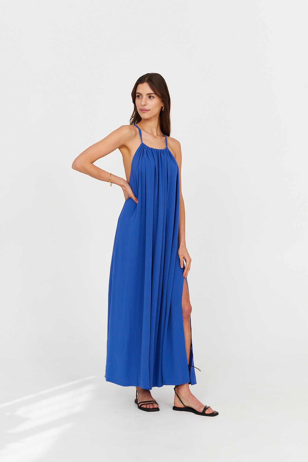 Sukienka MAXI ocean blue