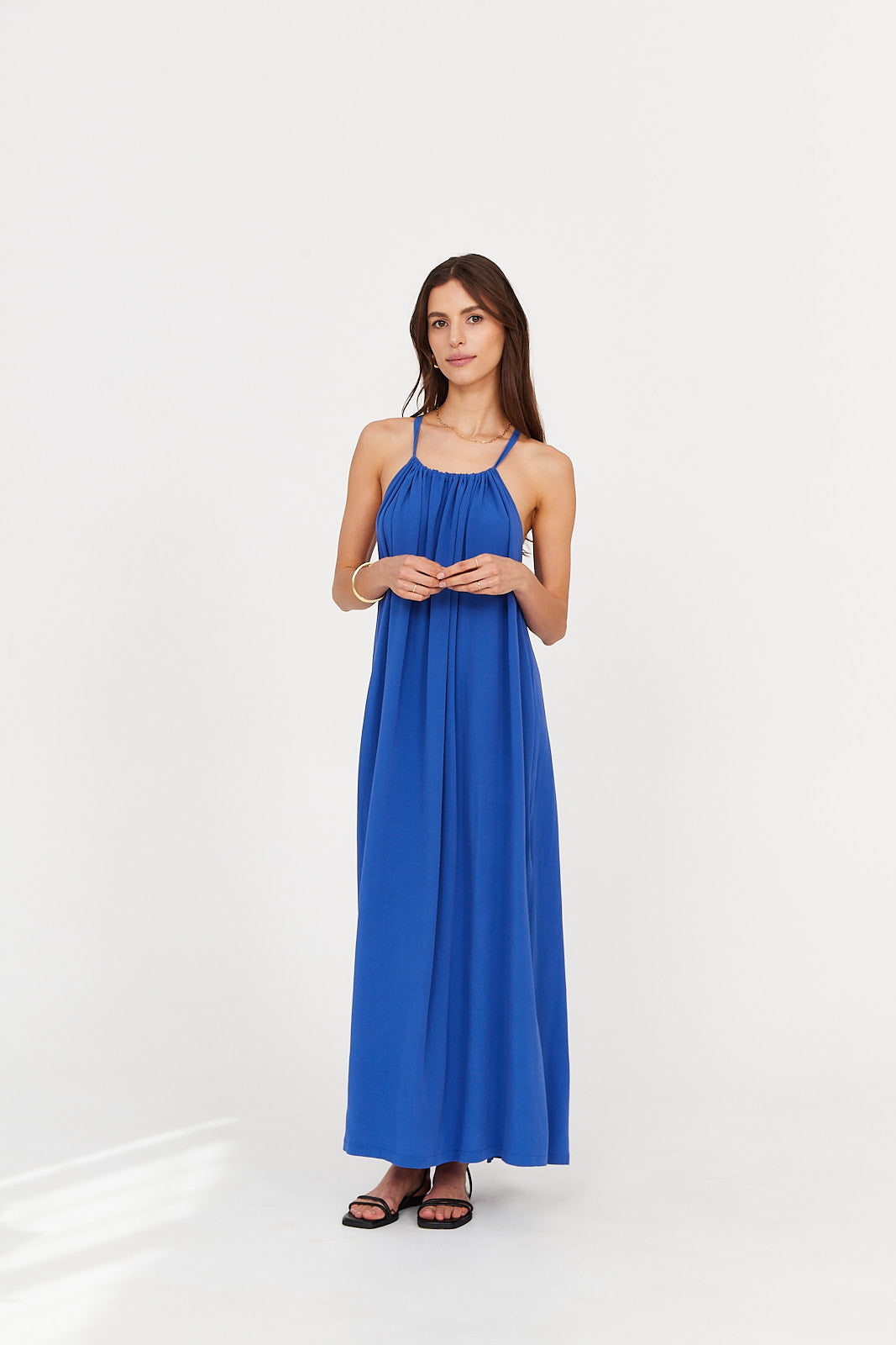 Sukienka MAXI ocean blue
