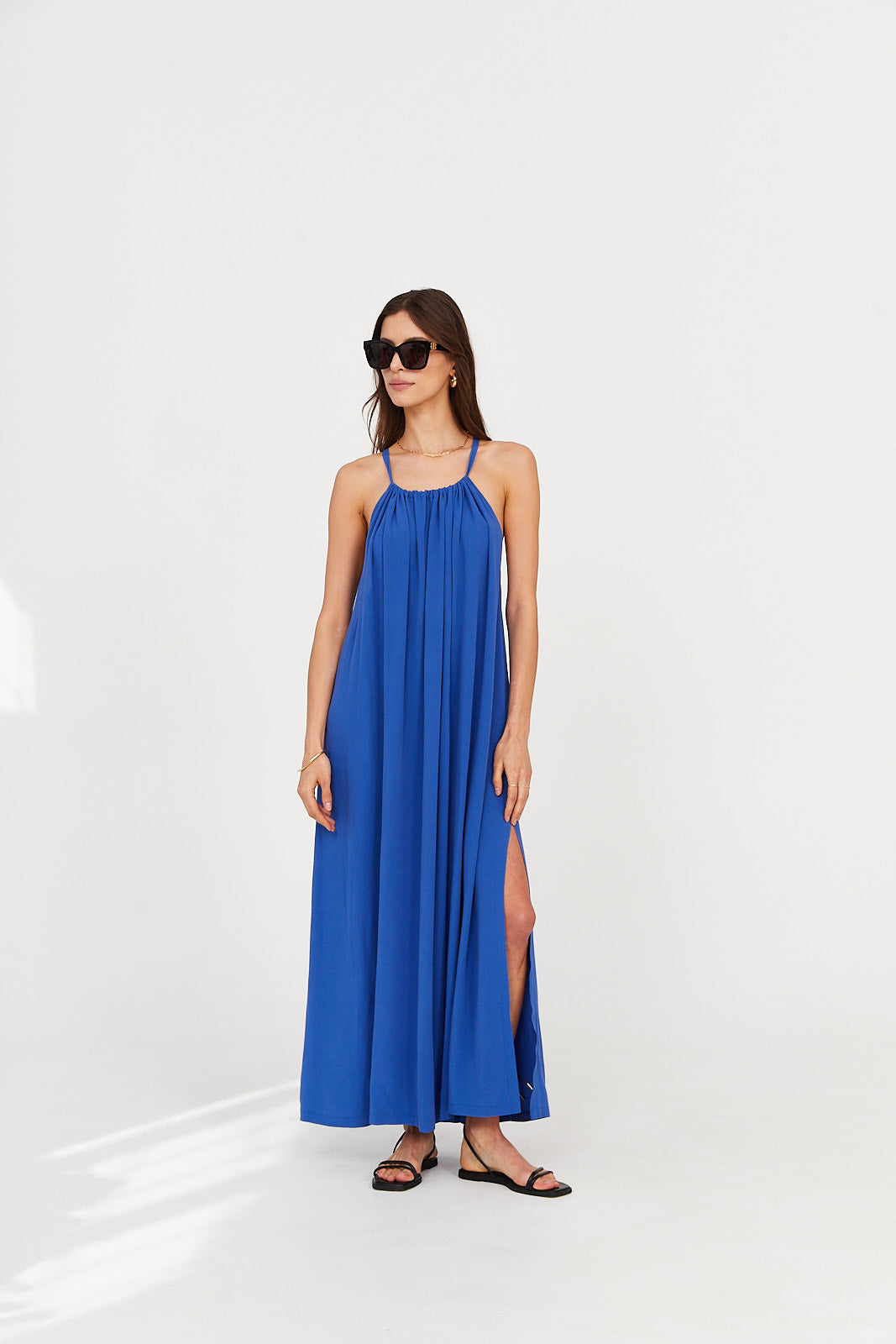 Sukienka MAXI ocean blue