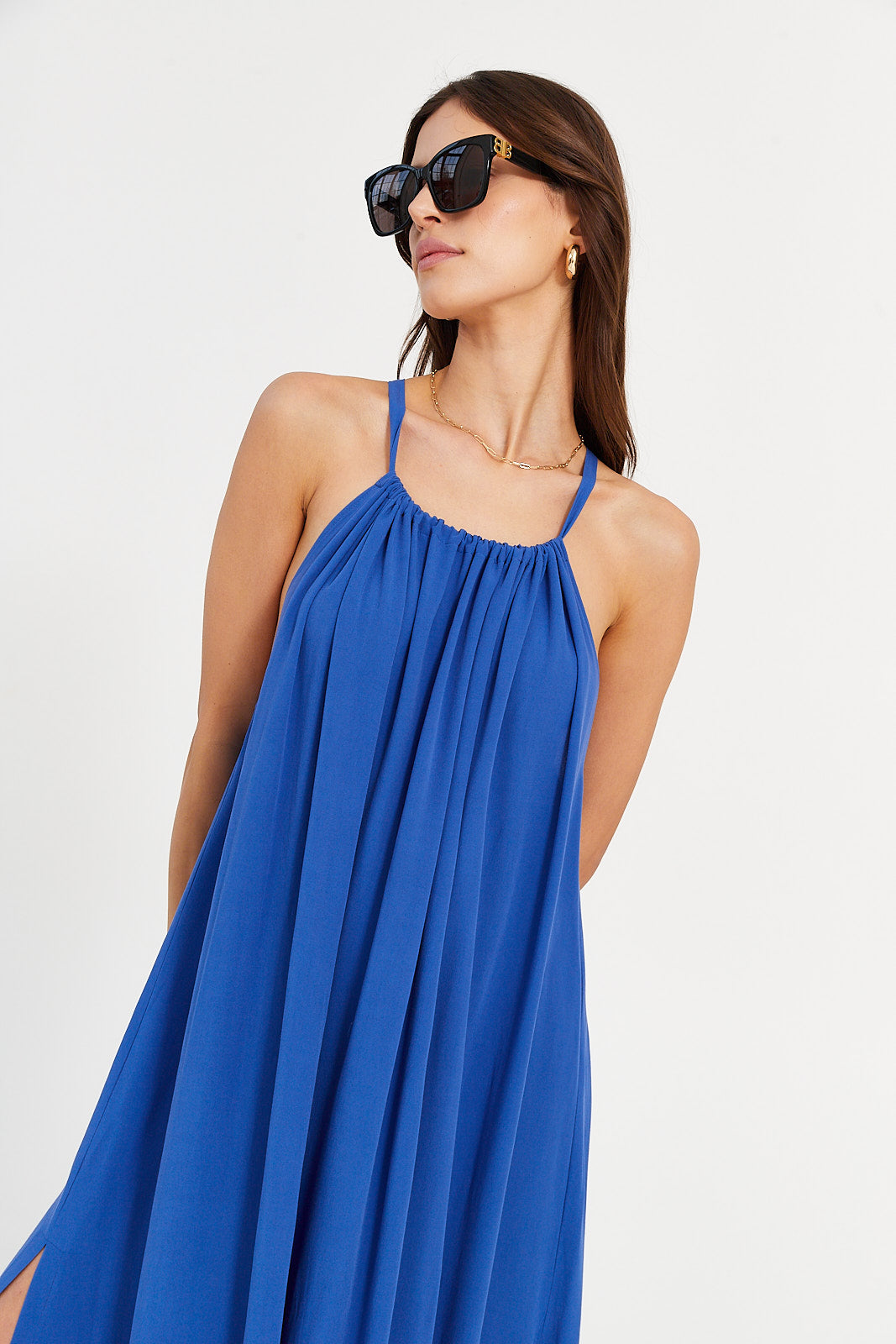 Sukienka MAXI ocean blue