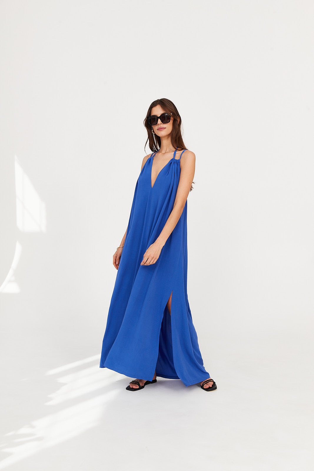 Sukienka MAXI ocean blue