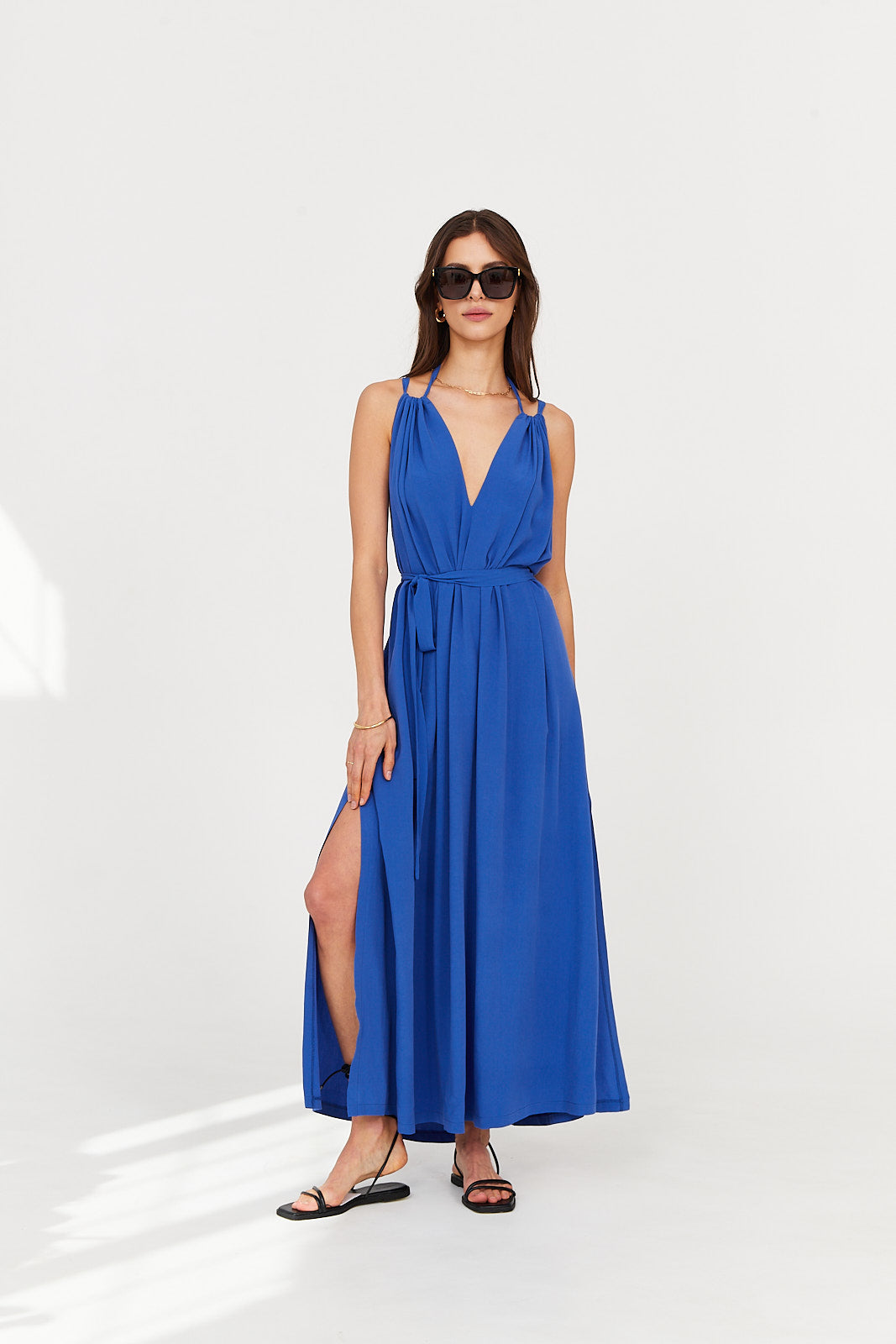 Sukienka MAXI ocean blue