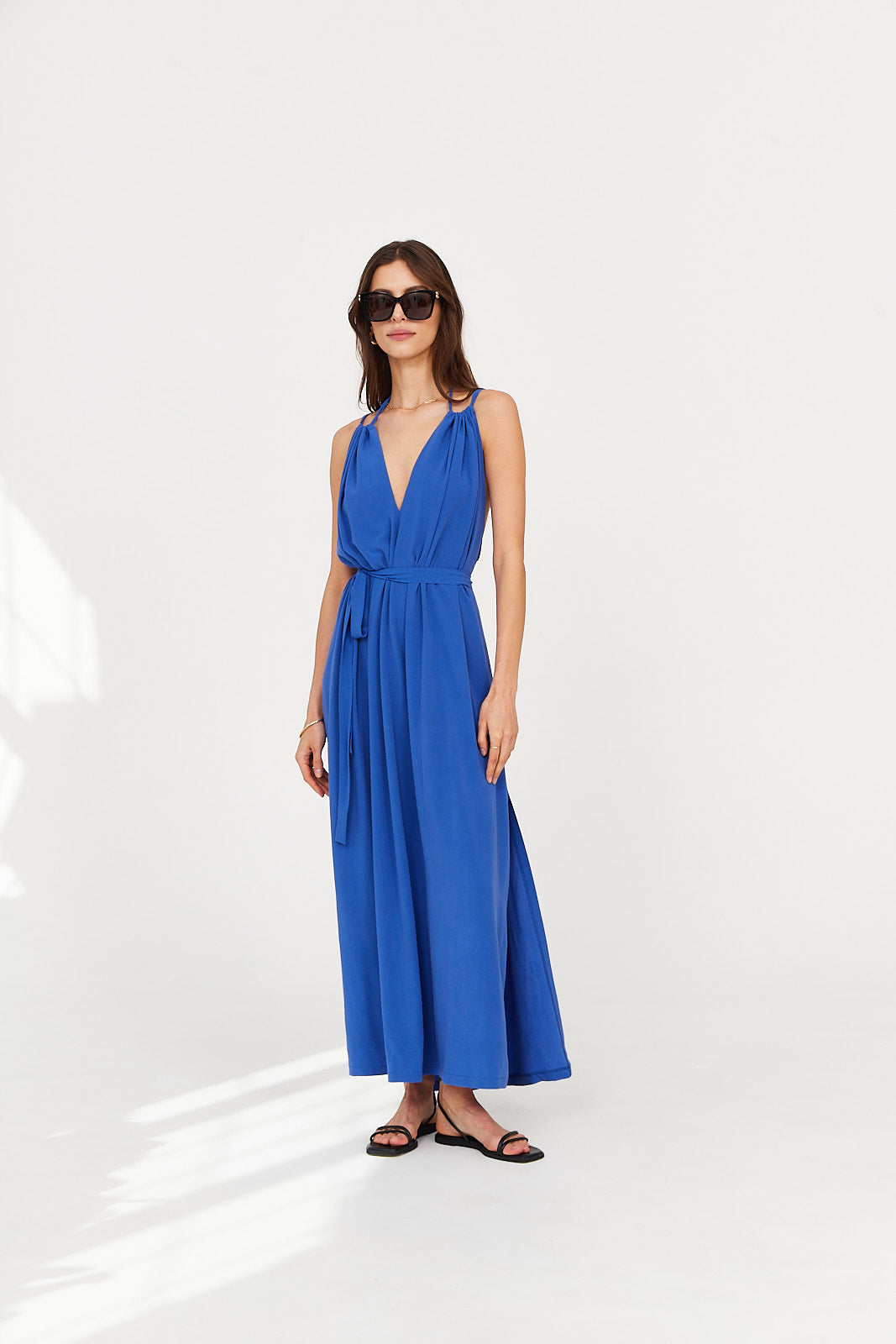 Sukienka MAXI ocean blue
