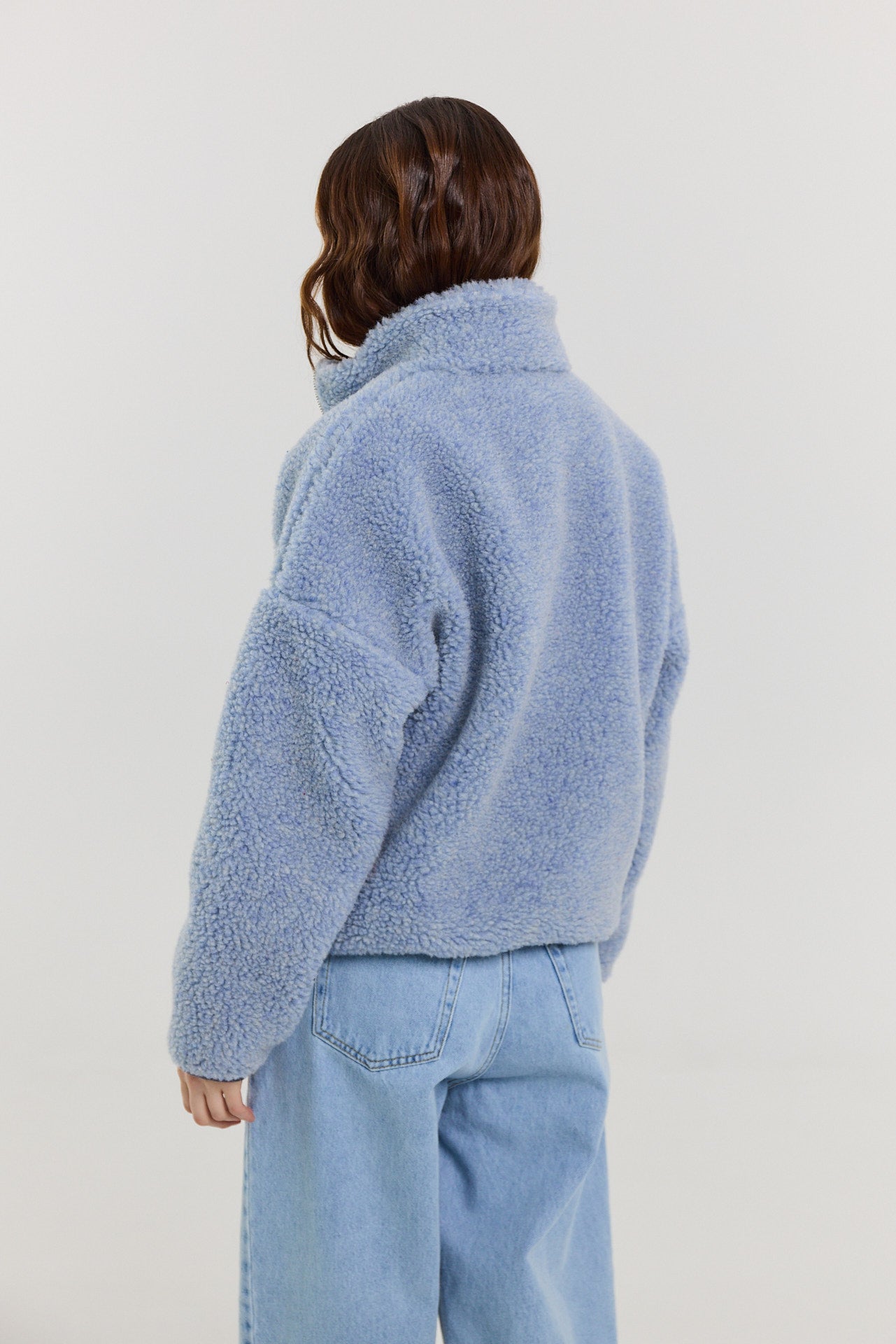Kurtka Erin merino powder blue