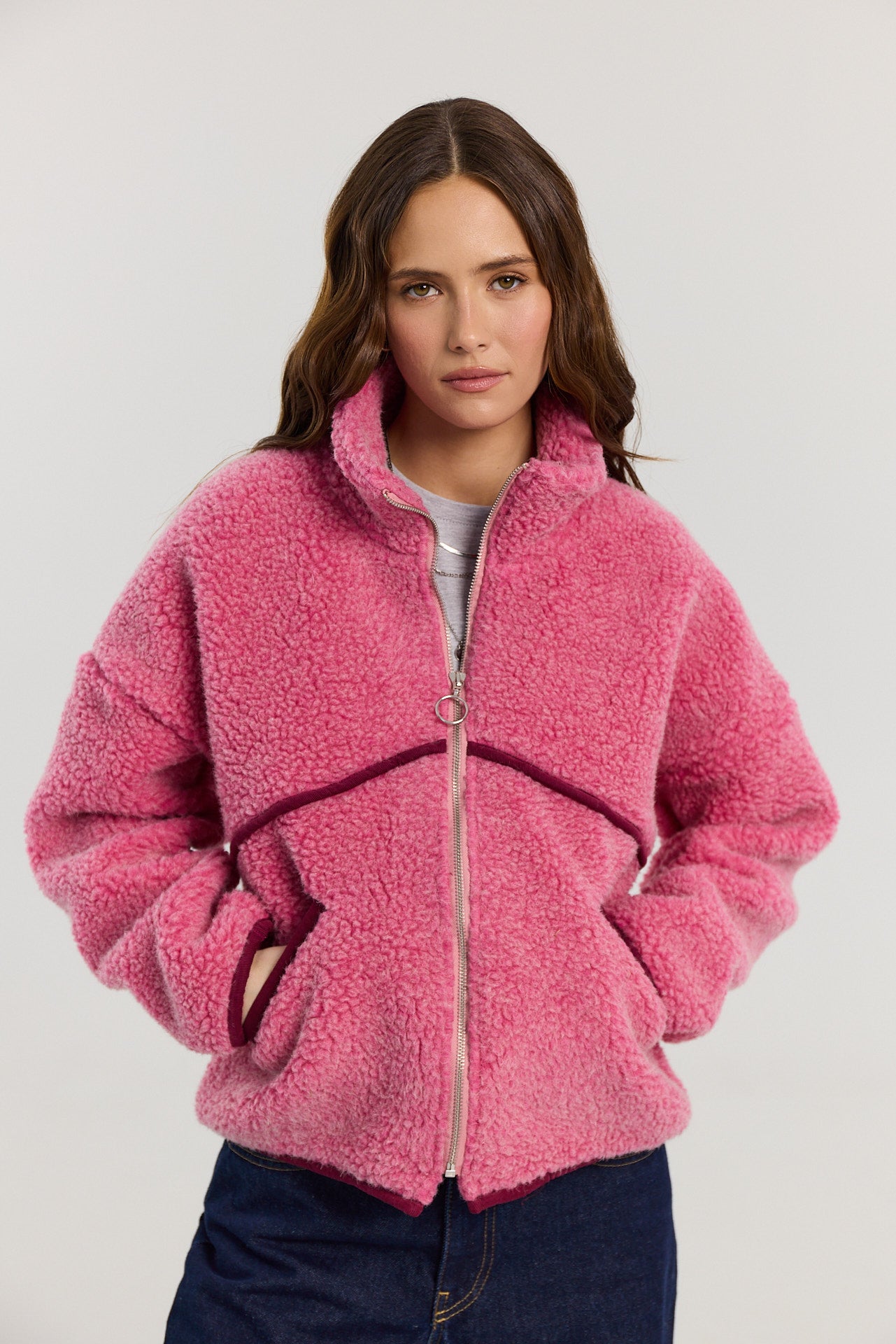 Kurtka Erin merino pink