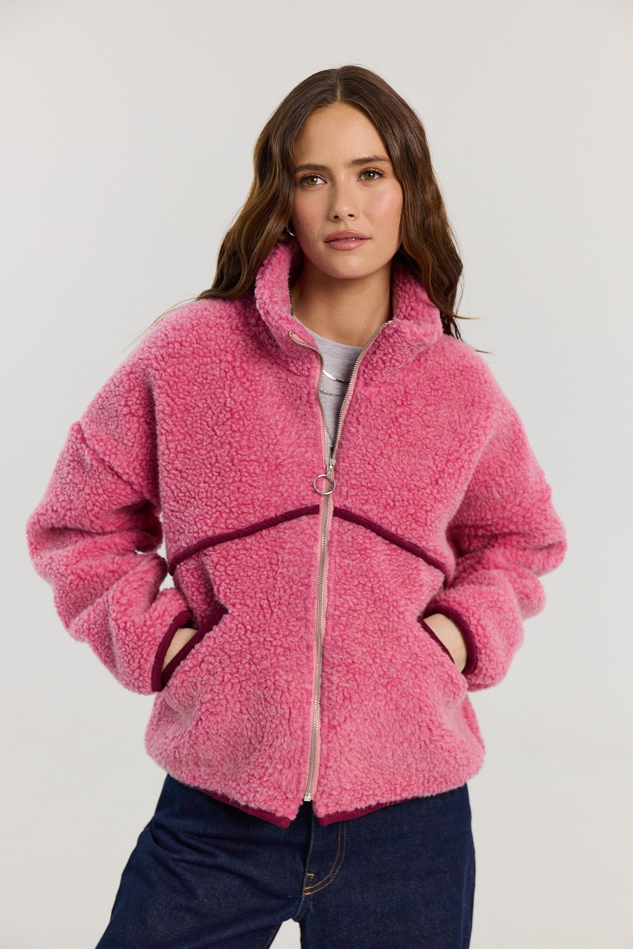 Kurtka Erin merino pink