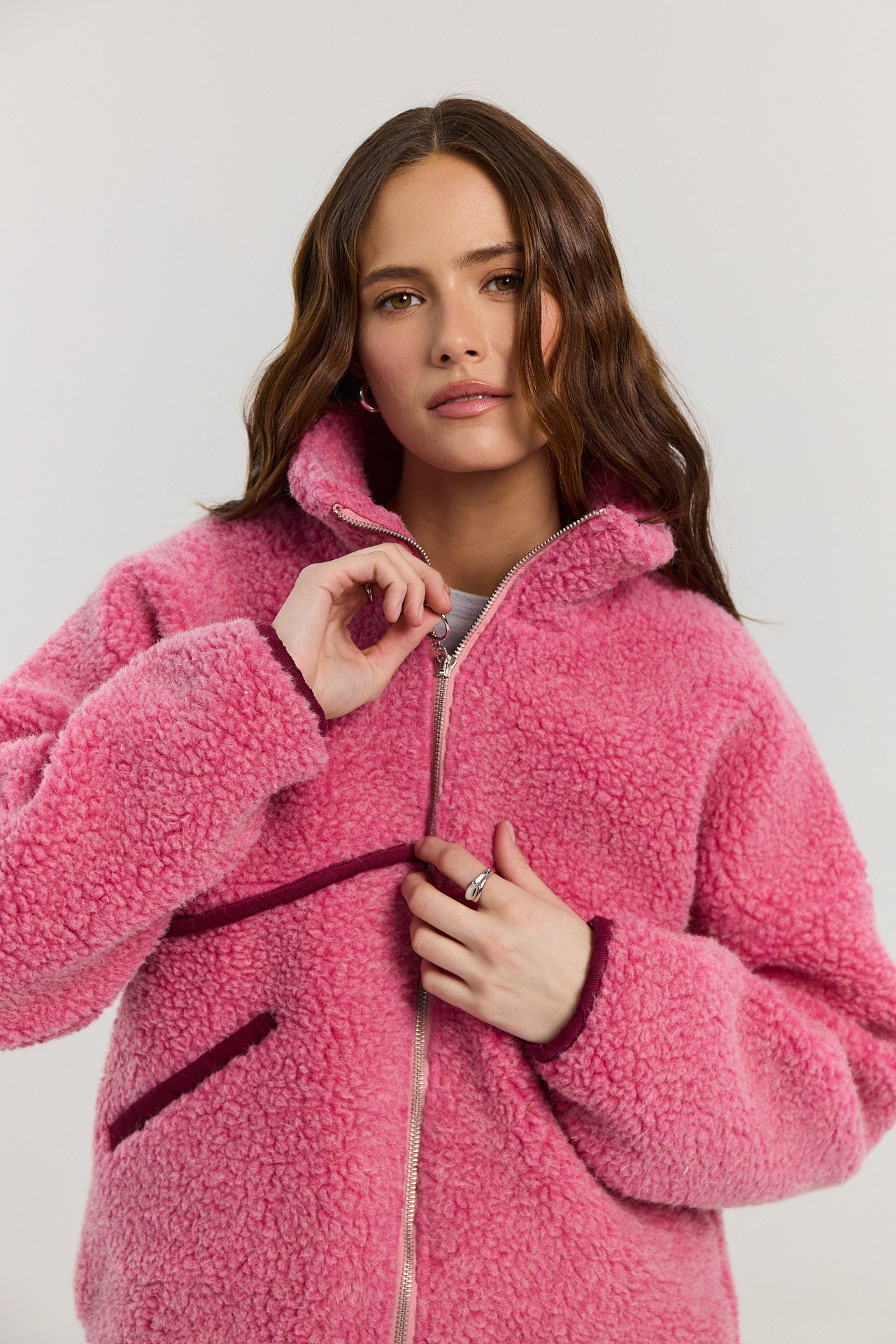 Kurtka Erin merino pink