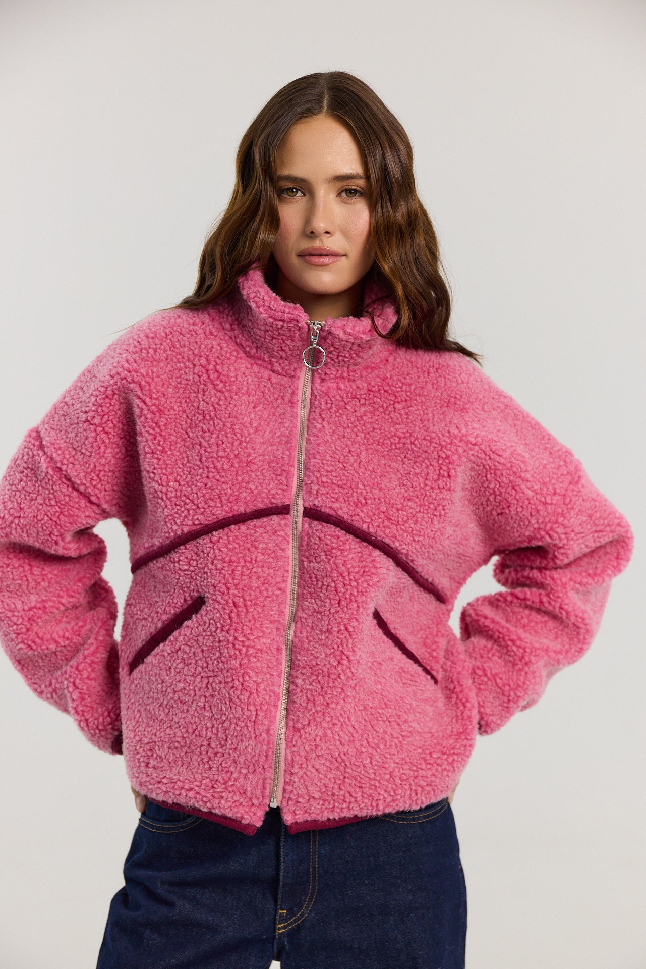 Kurtka Erin merino pink