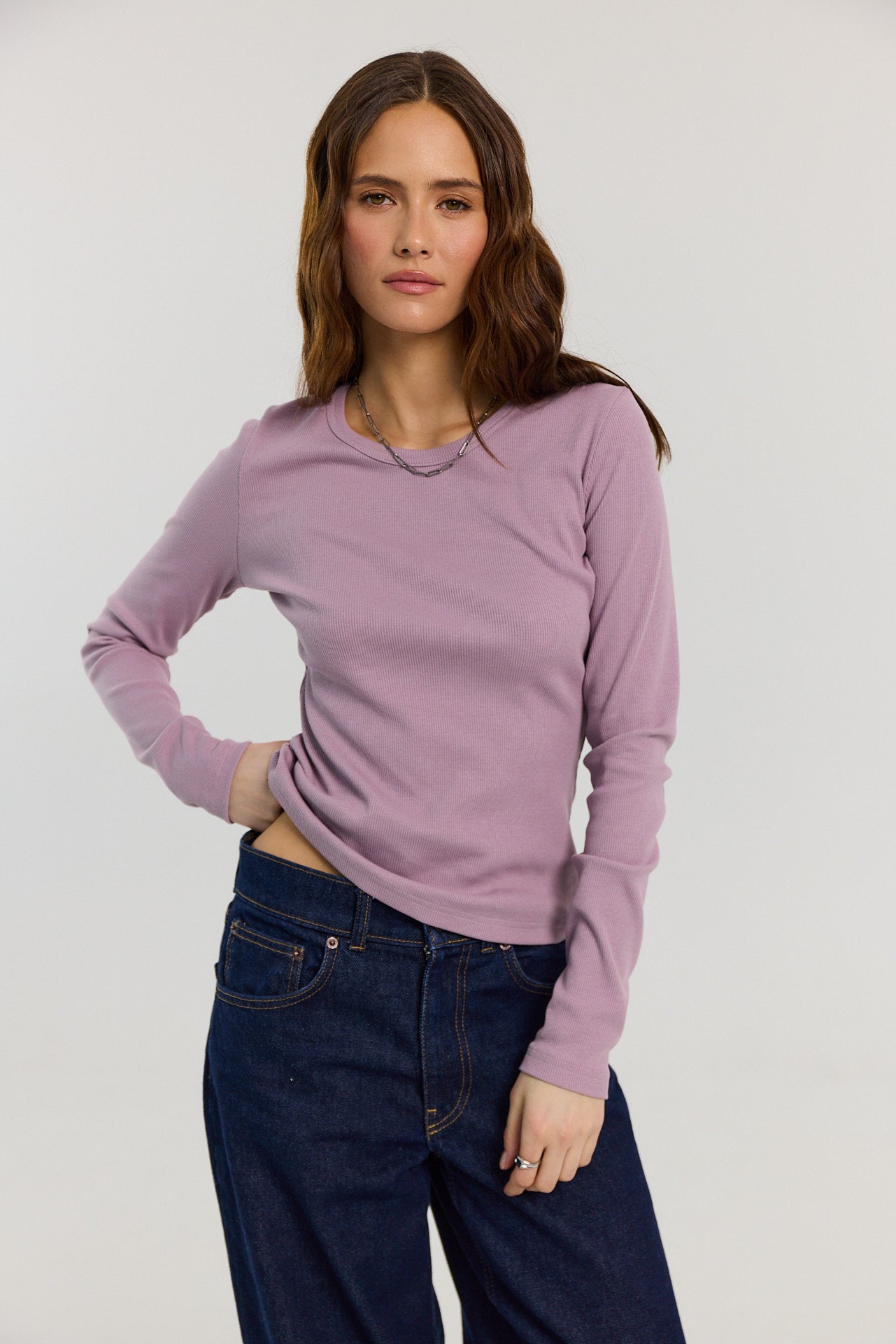 Longsleeve Bamboo lilac