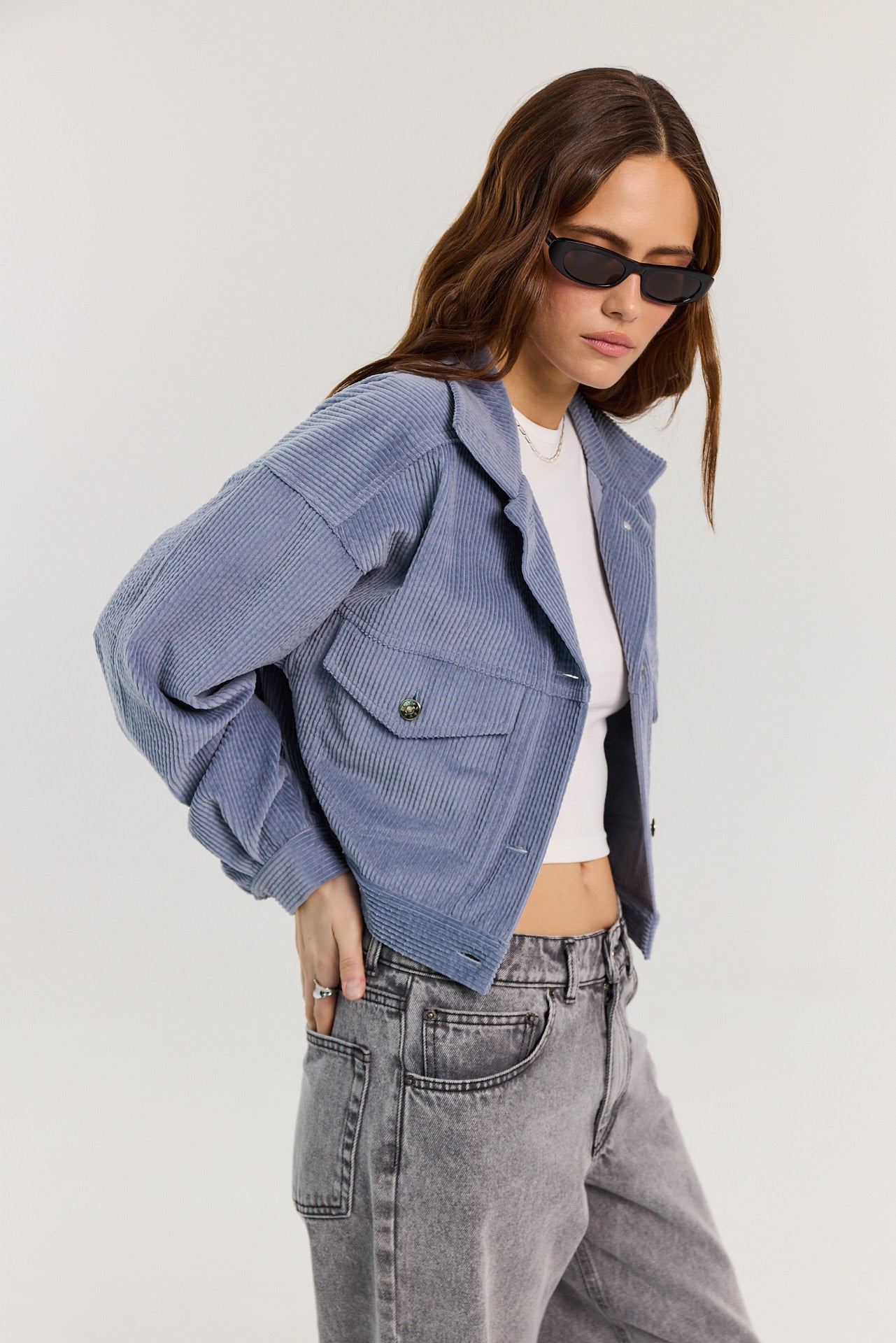 Kurtka Harper powder blue