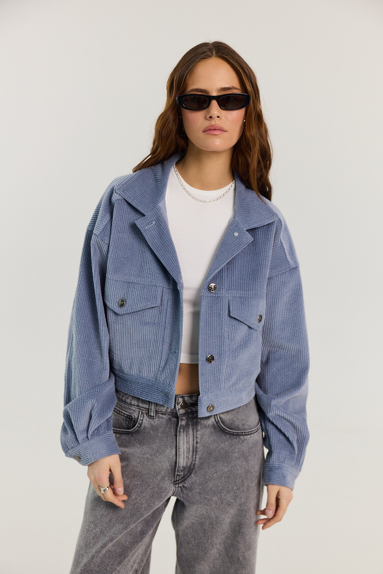 Kurtka Harper powder blue