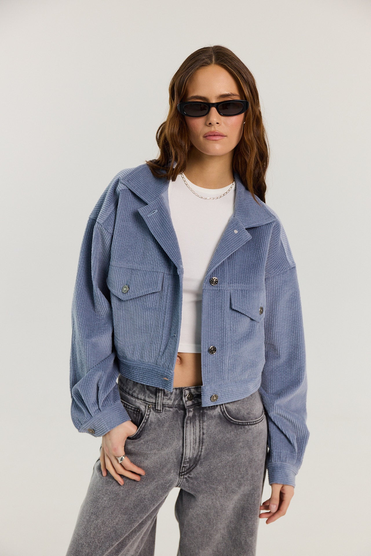 Kurtka Harper powder blue