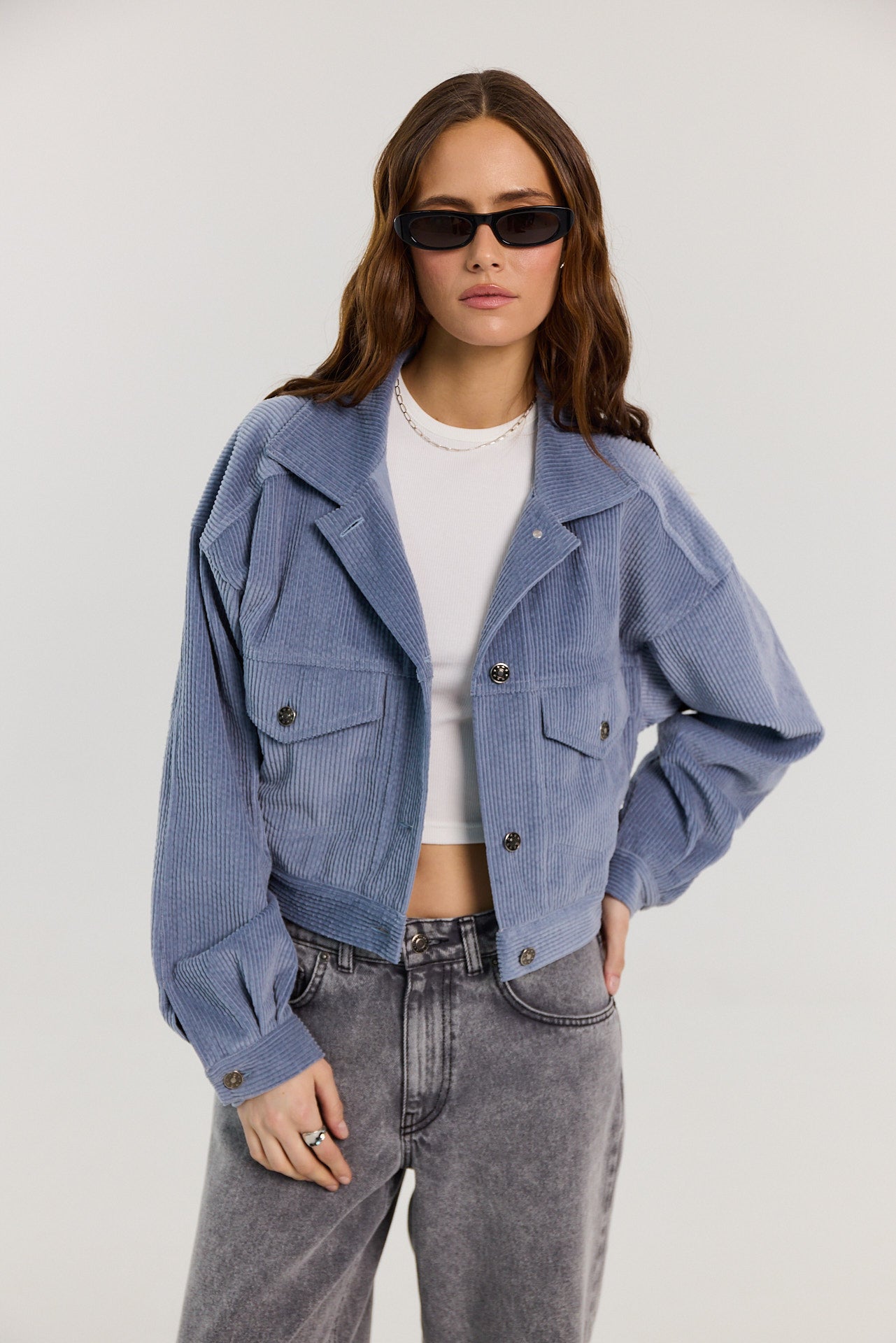 Kurtka Harper powder blue