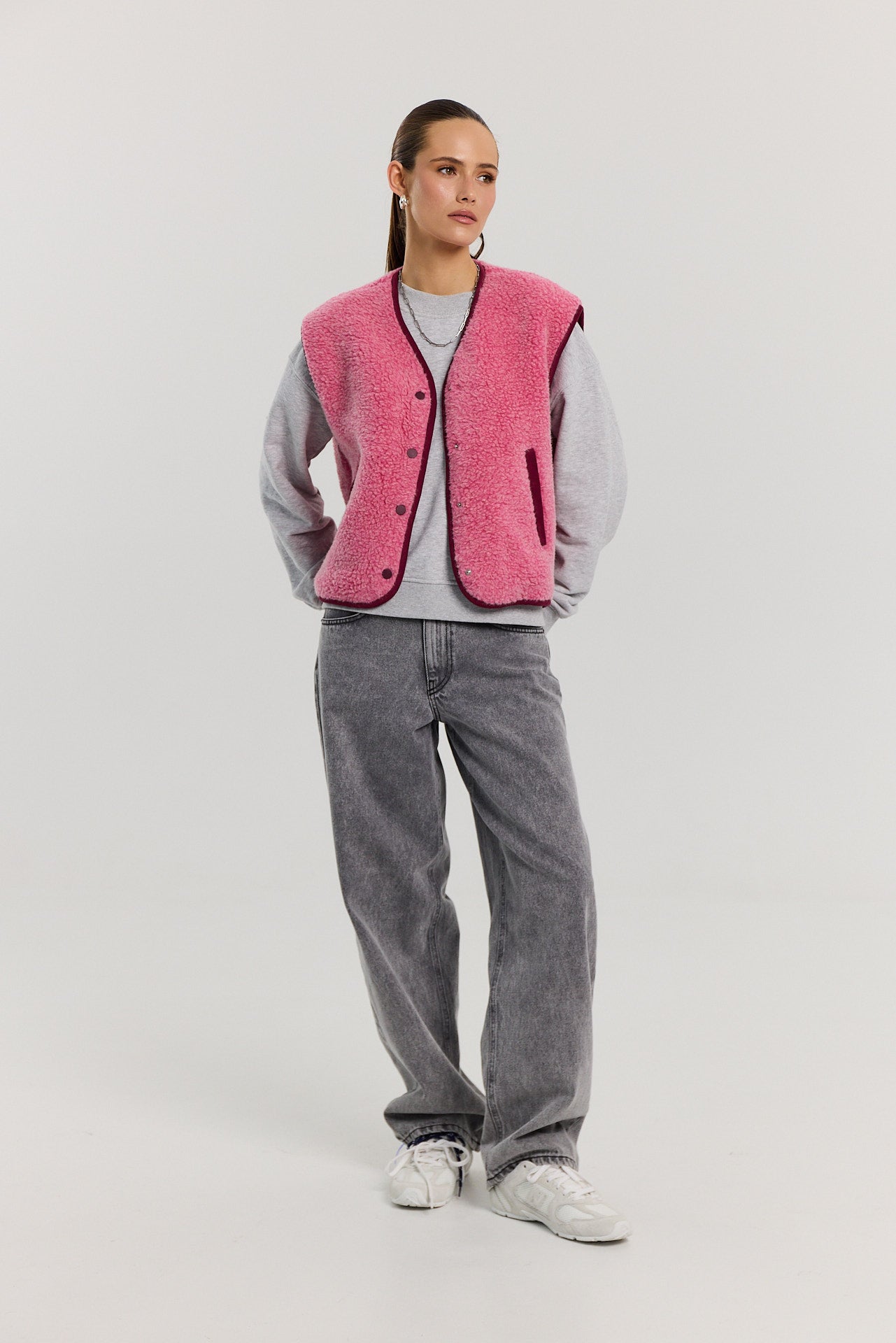Kamizelka Eliot merino pink