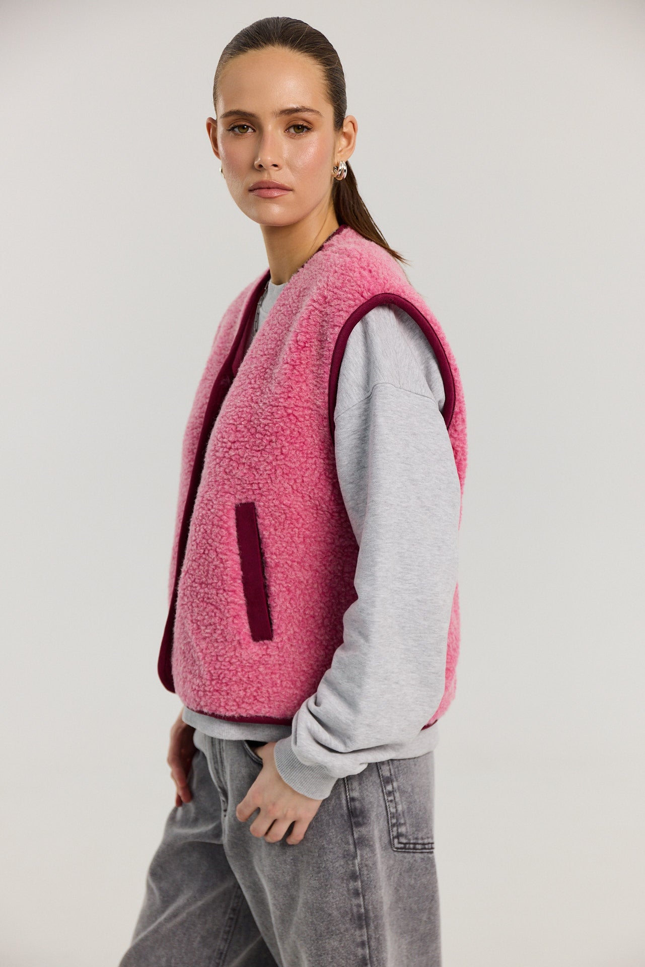 Kamizelka Eliot merino pink