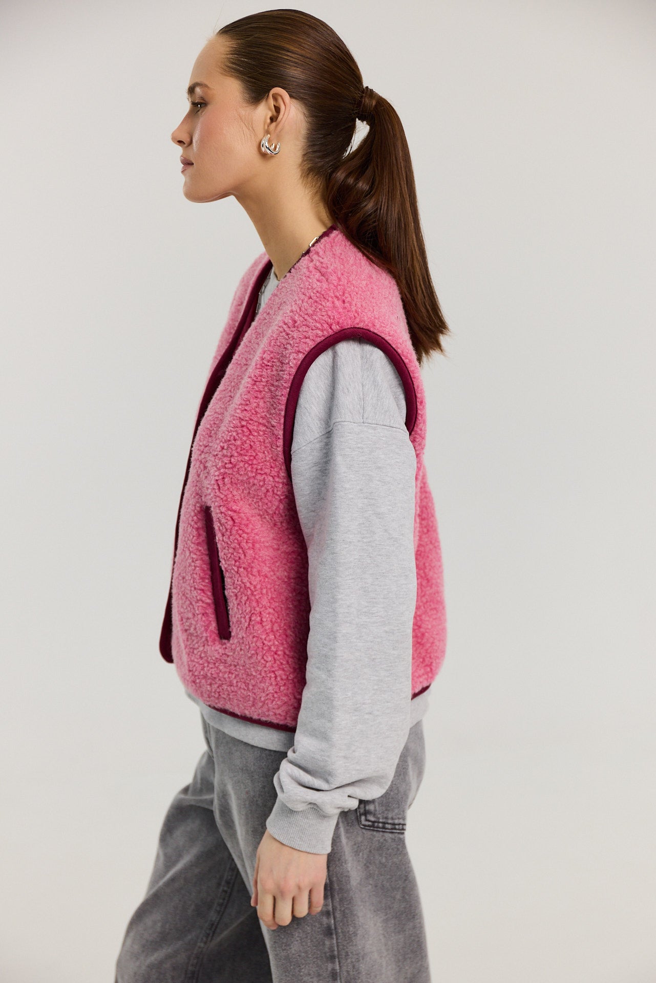 Kamizelka Eliot merino pink