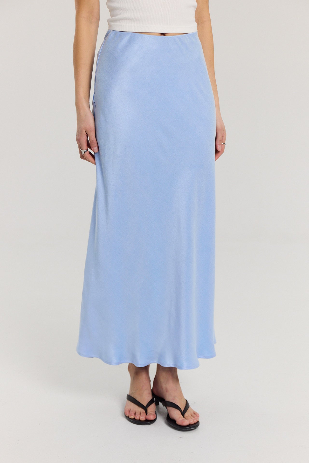 Spódnica Petra long powder blue