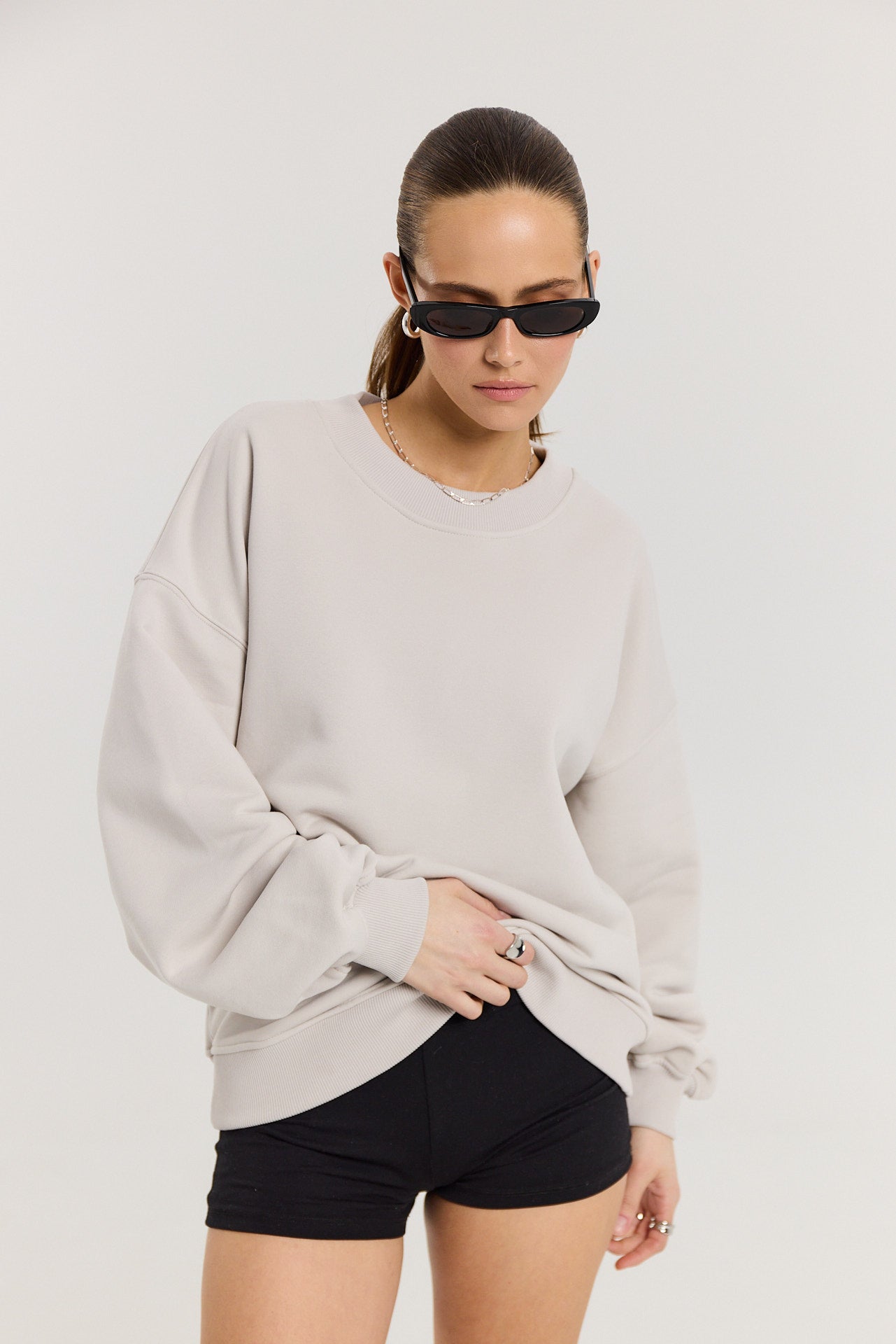 Bluza Boyfriend almond milk