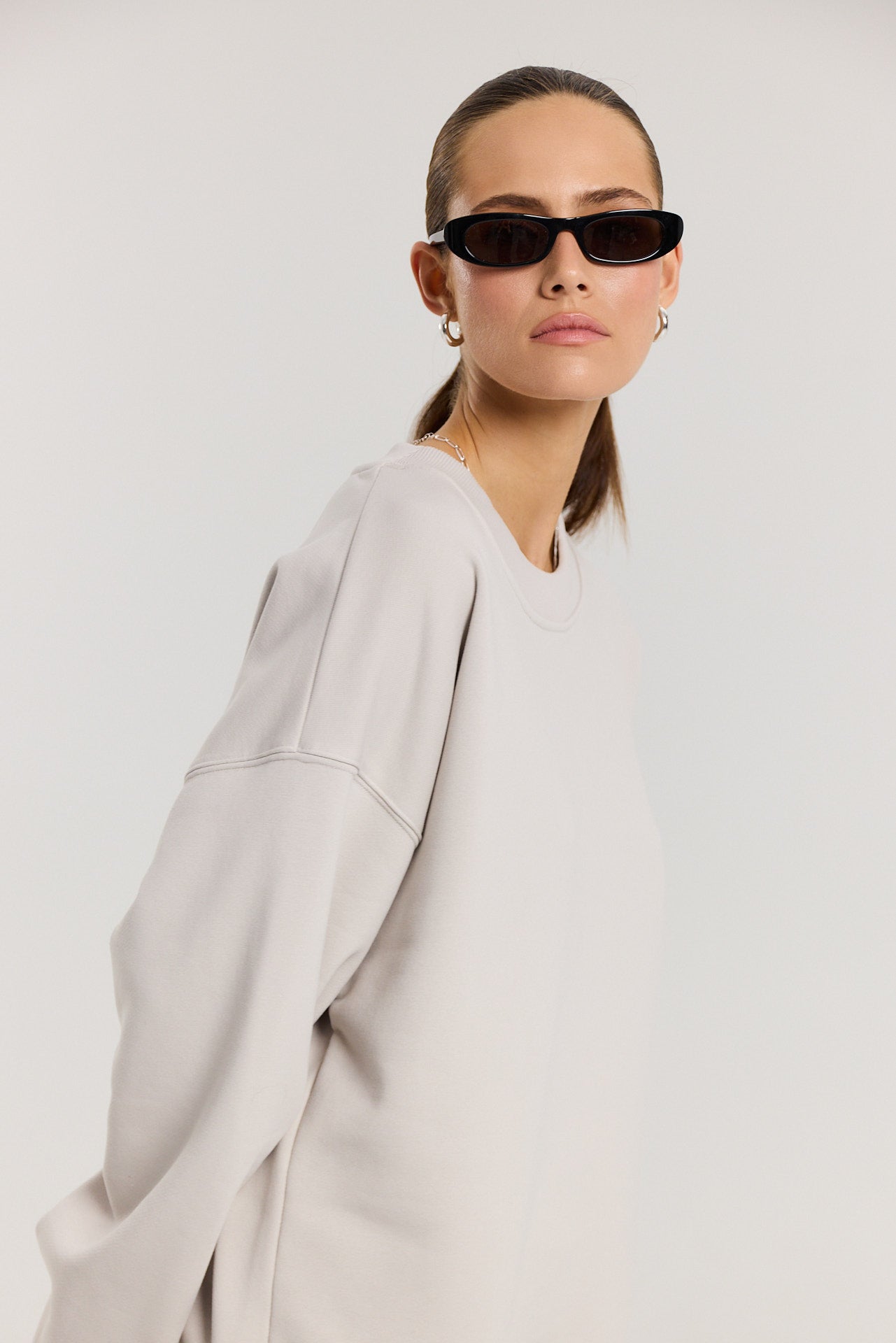 Bluza Boyfriend almond milk