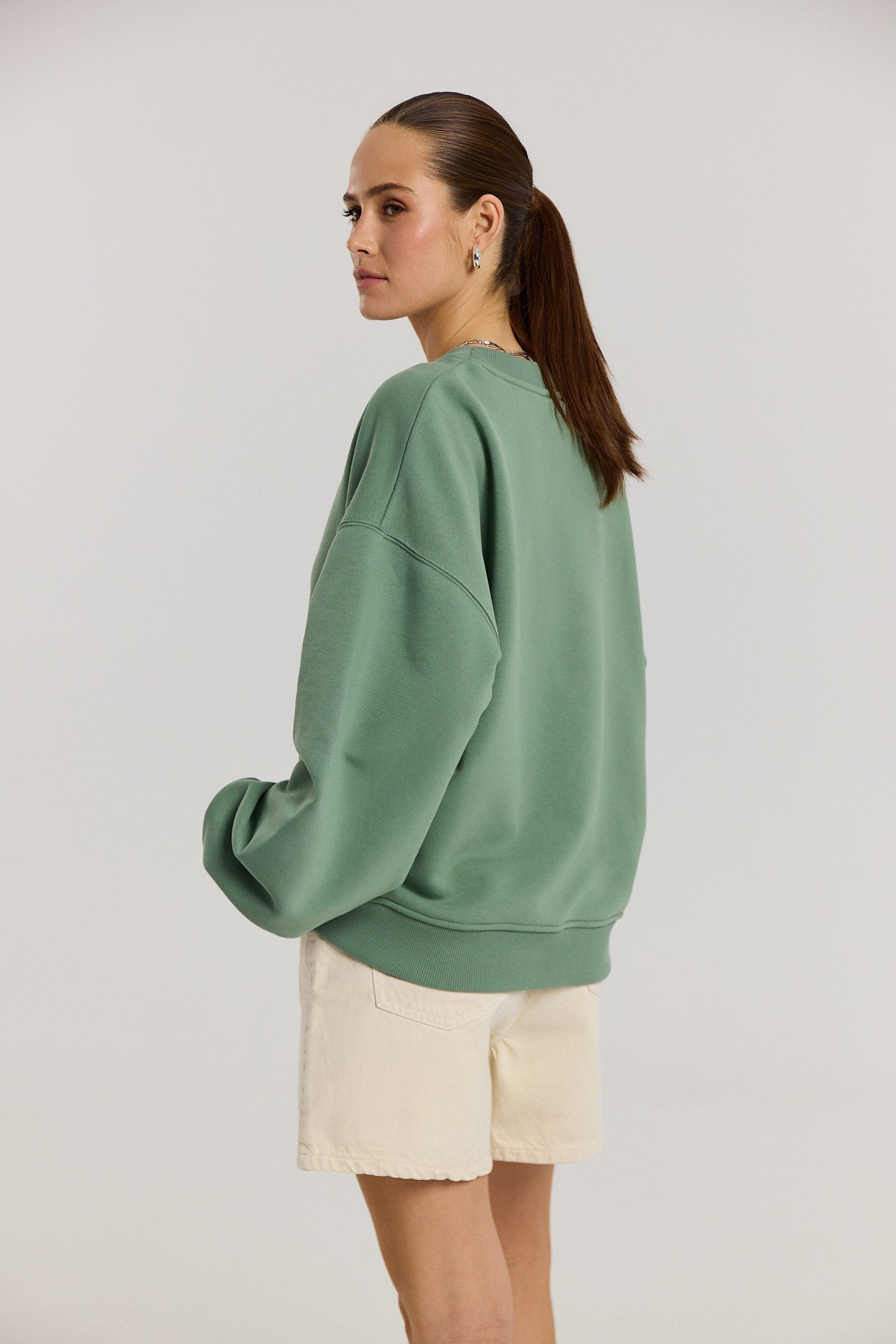 Bluza Boyfriend dark matcha