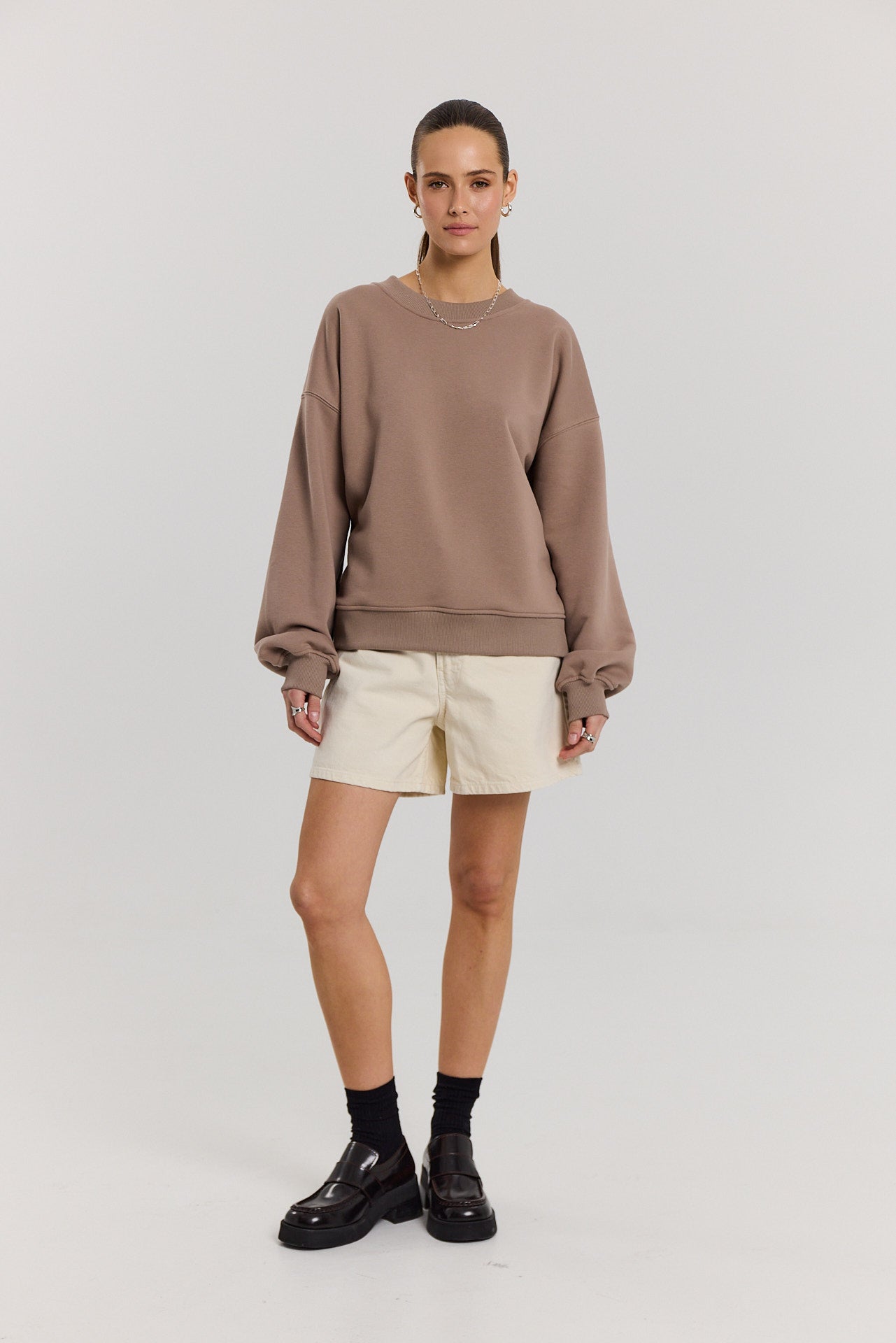 Bluza Boyfriend latte