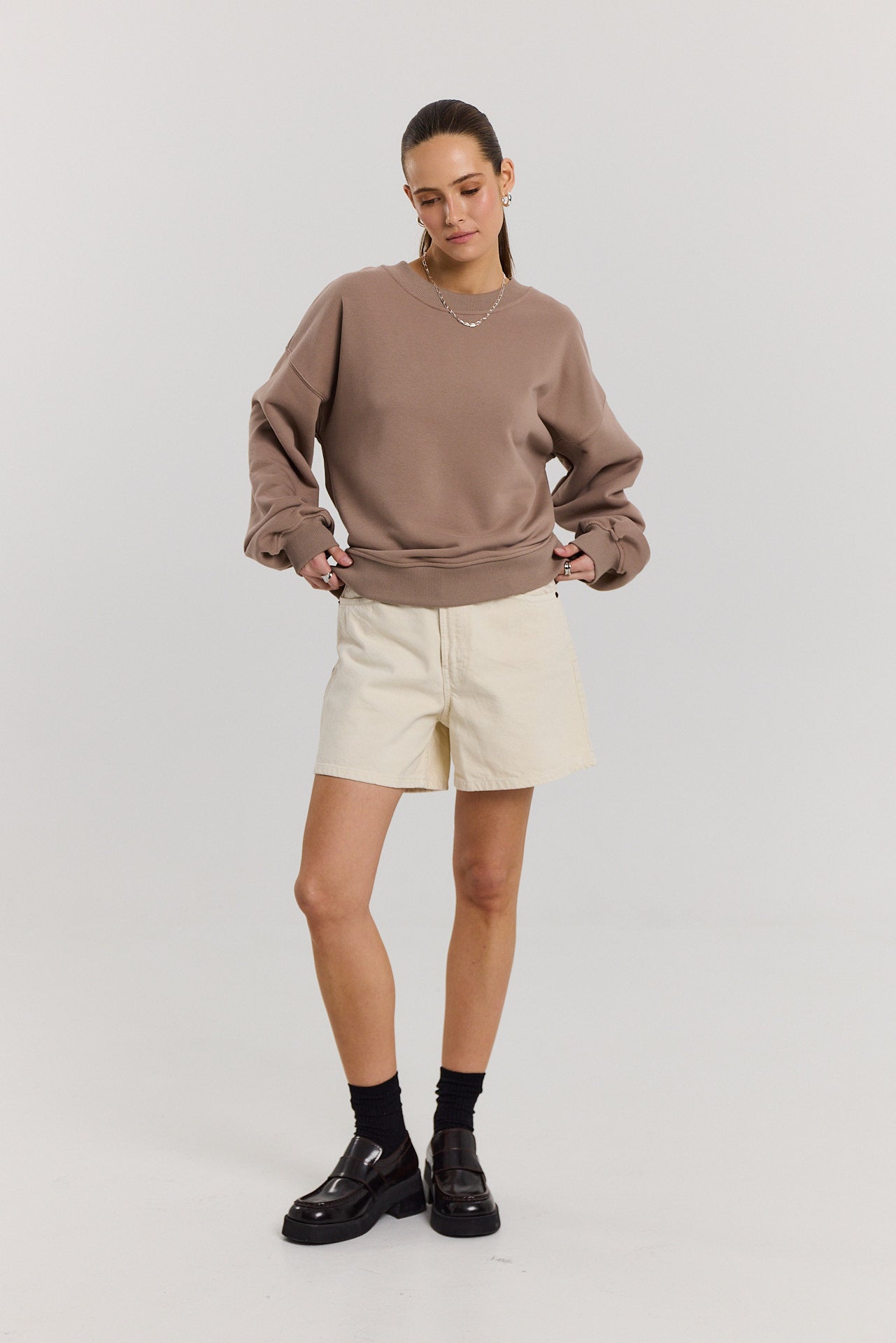 Bluza Boyfriend latte