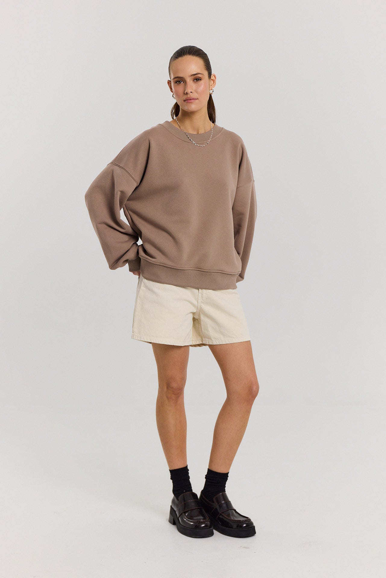 Bluza Boyfriend latte