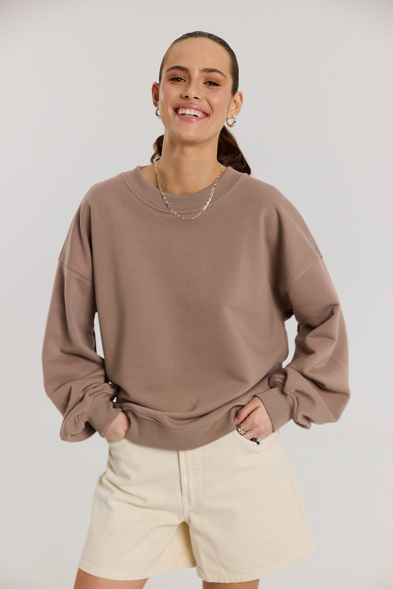 Bluza Boyfriend latte