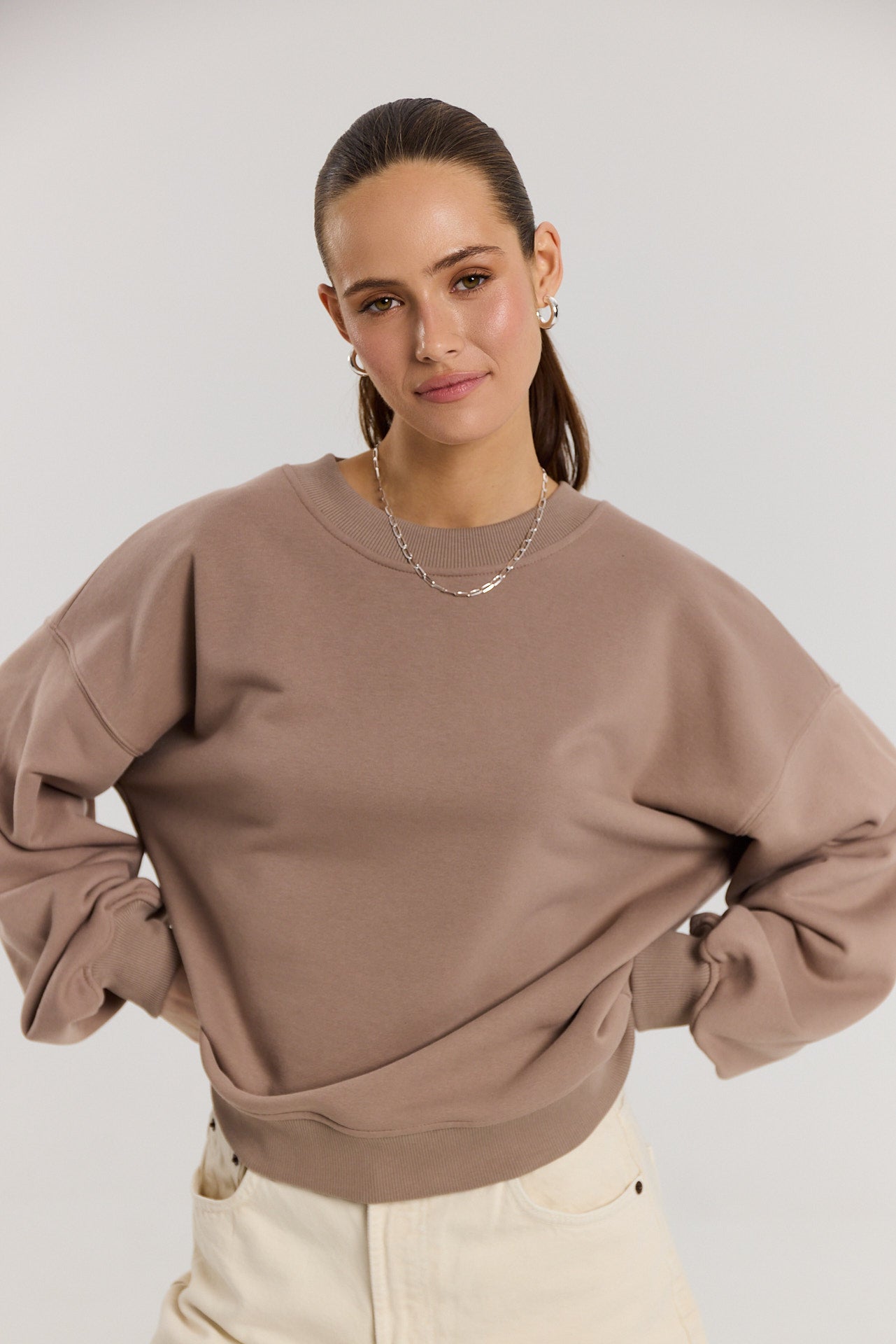 Bluza Boyfriend latte