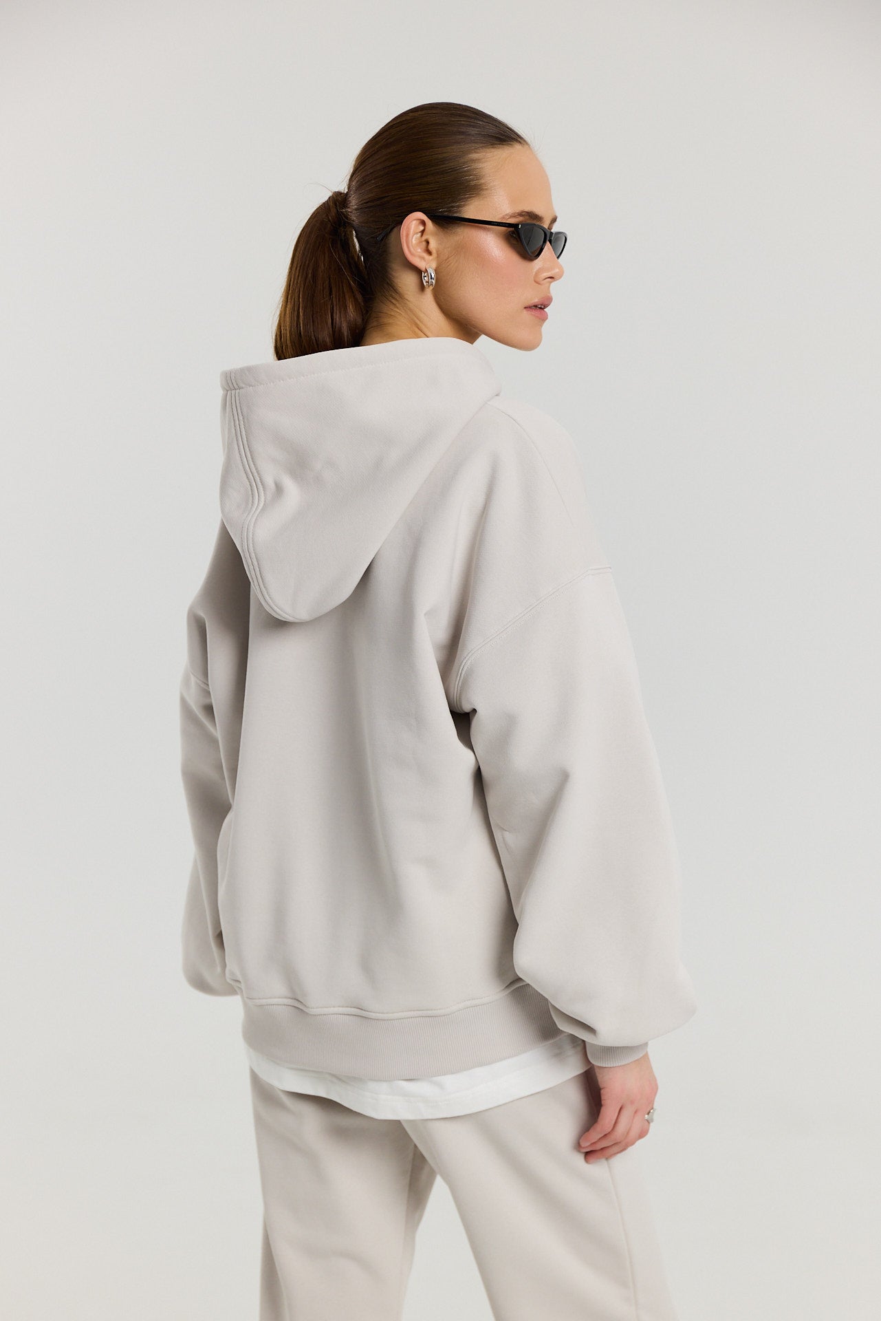 Bluza Boyfriend Hoodie almond milk