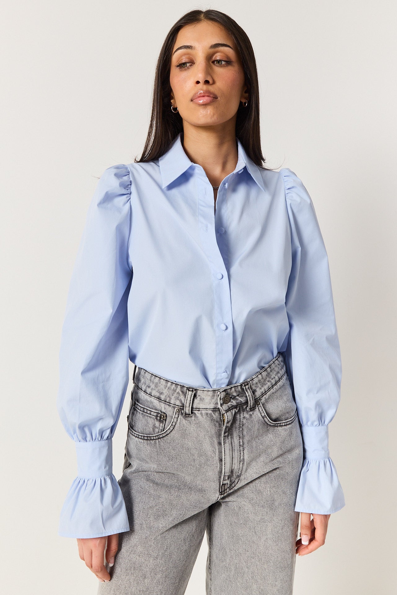 Koszula Emma powder blue