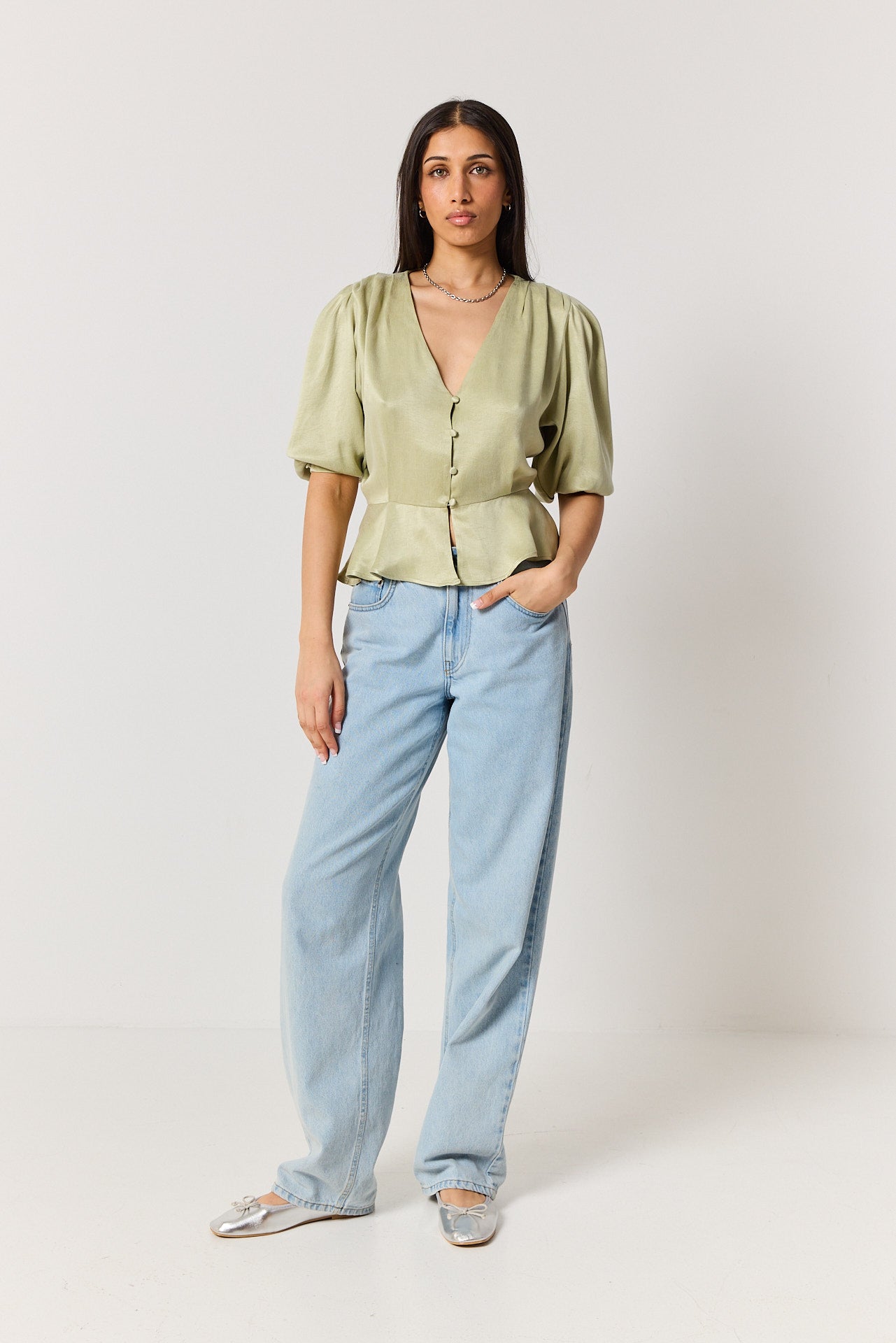 Koszula Margot pale green