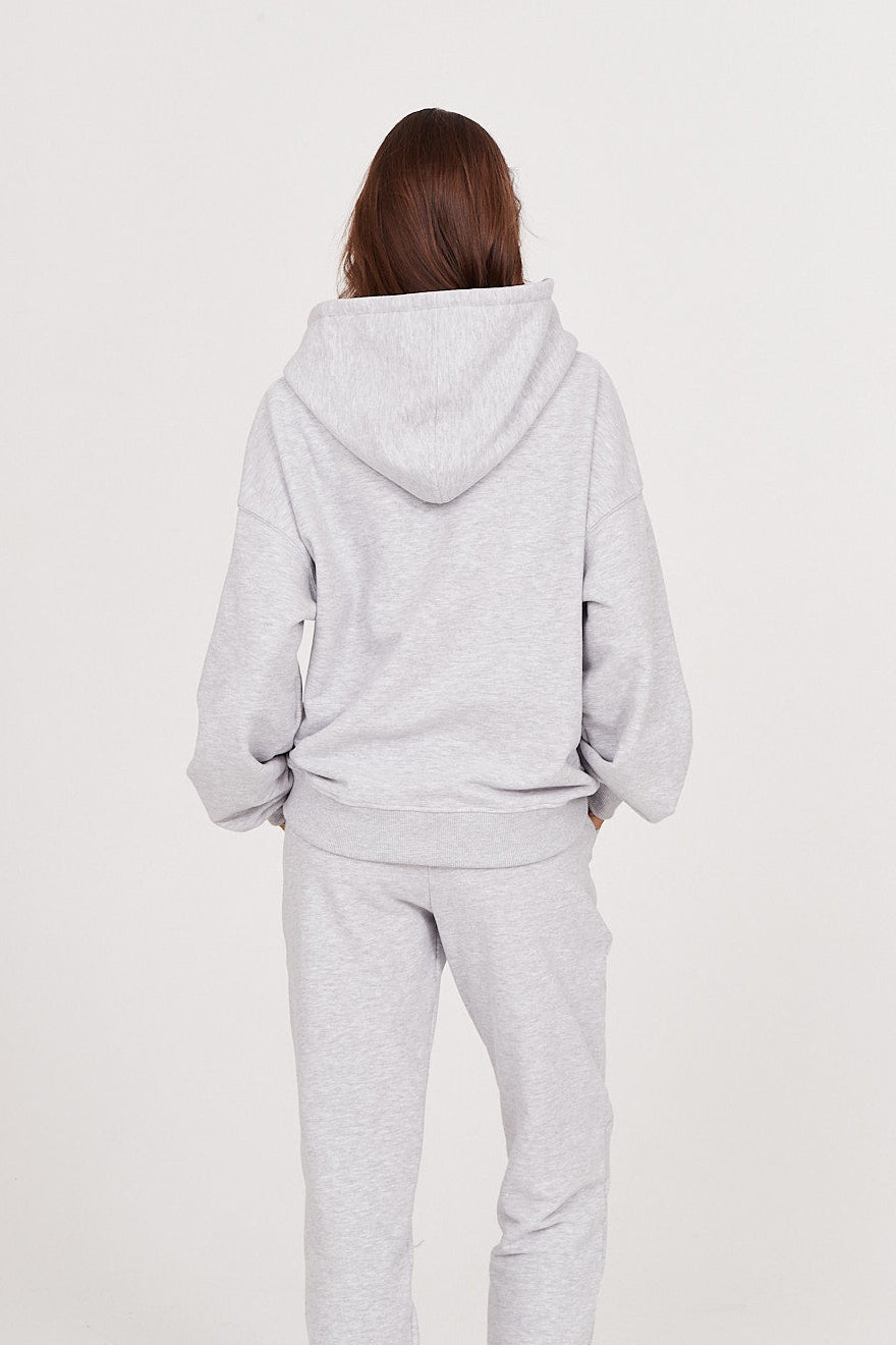 Bluza Boyfriend Hoodie light grey melange