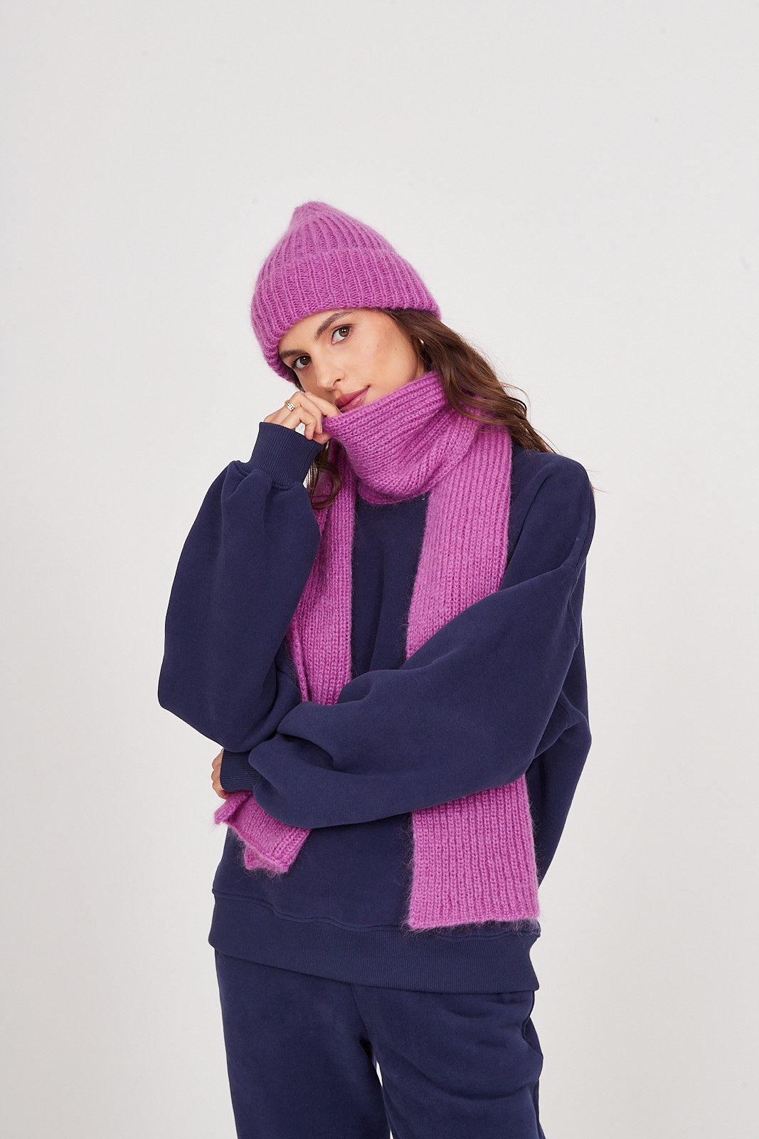 Szalik Lulu candy pink