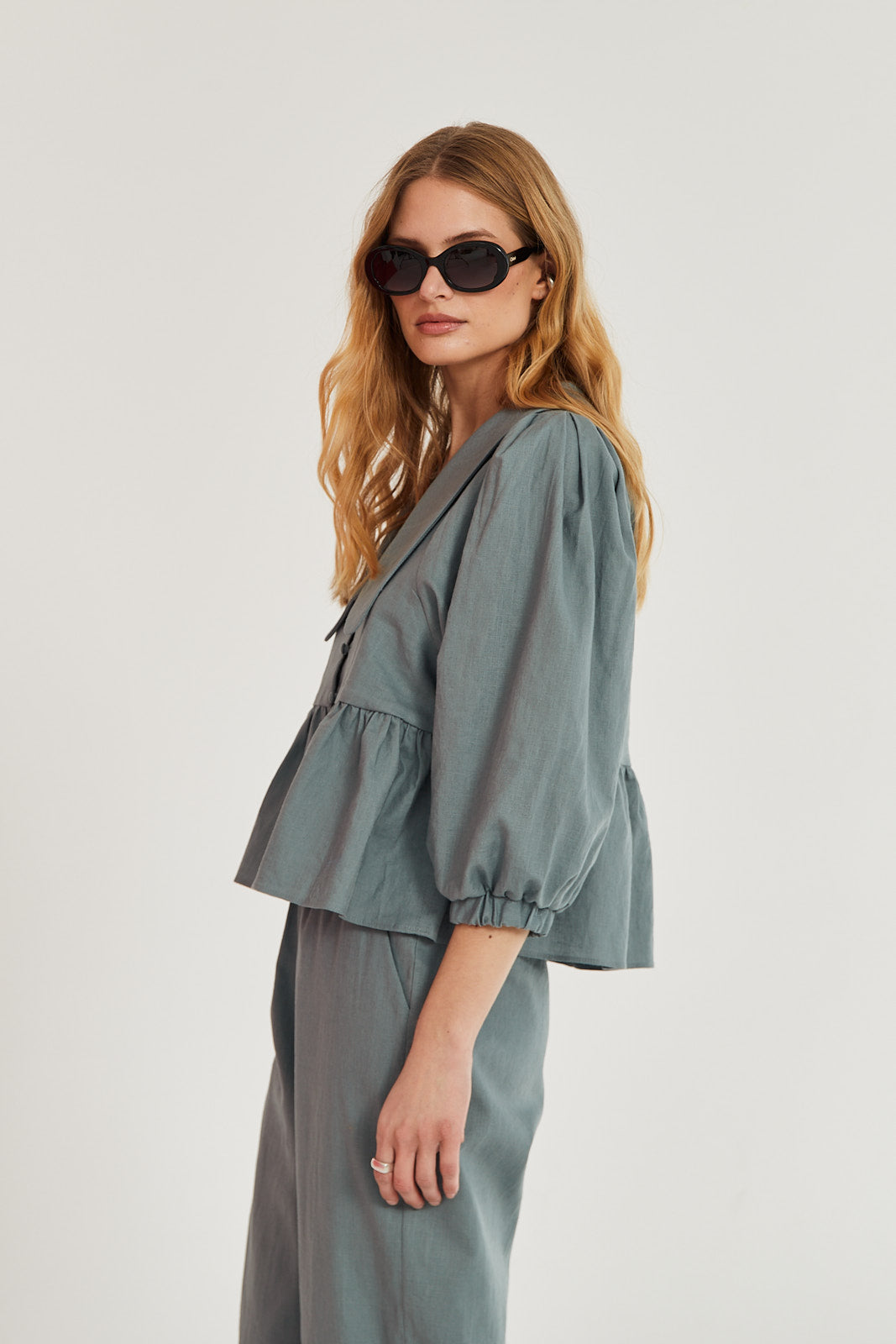 Koszula Laura sea green