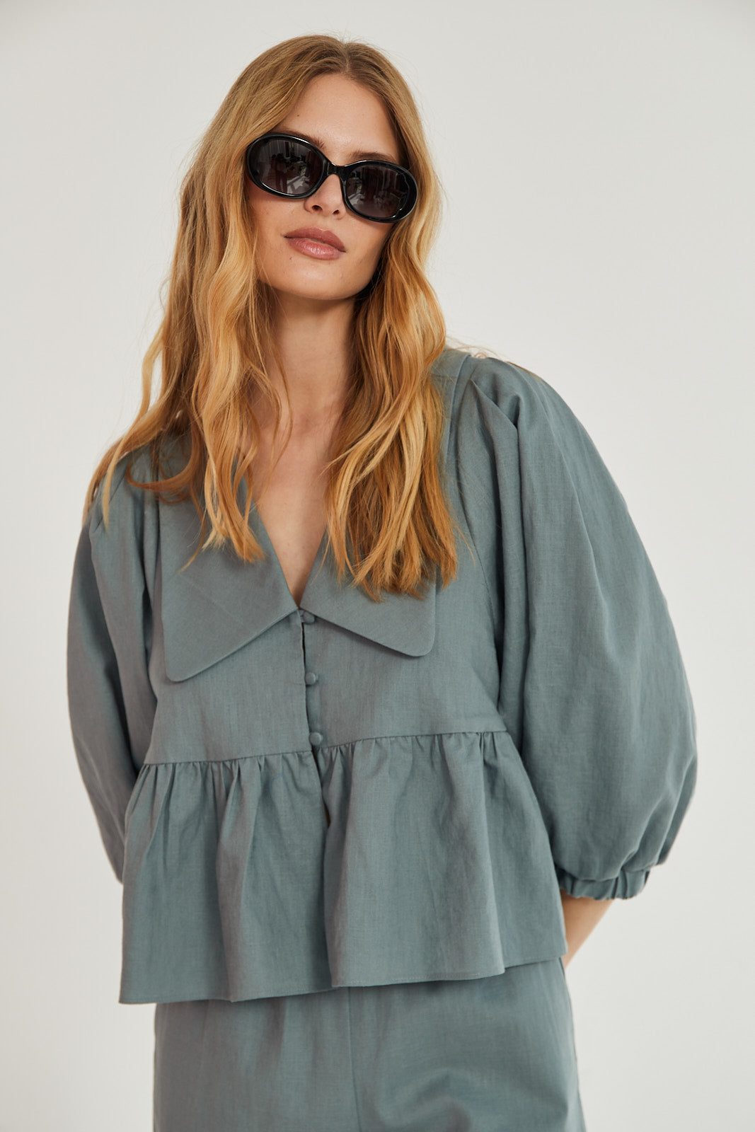 Koszula Laura sea green