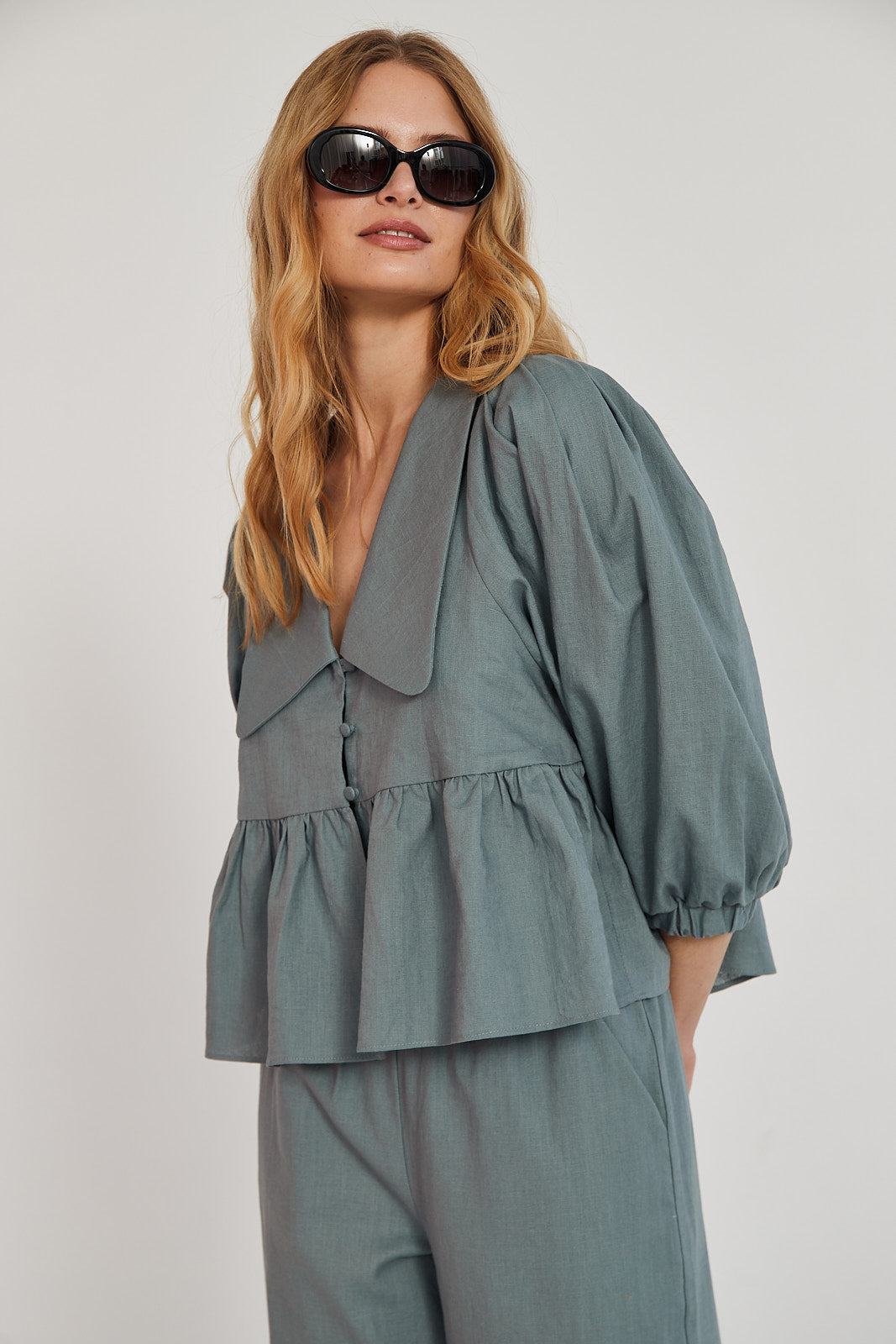 Koszula Laura sea green