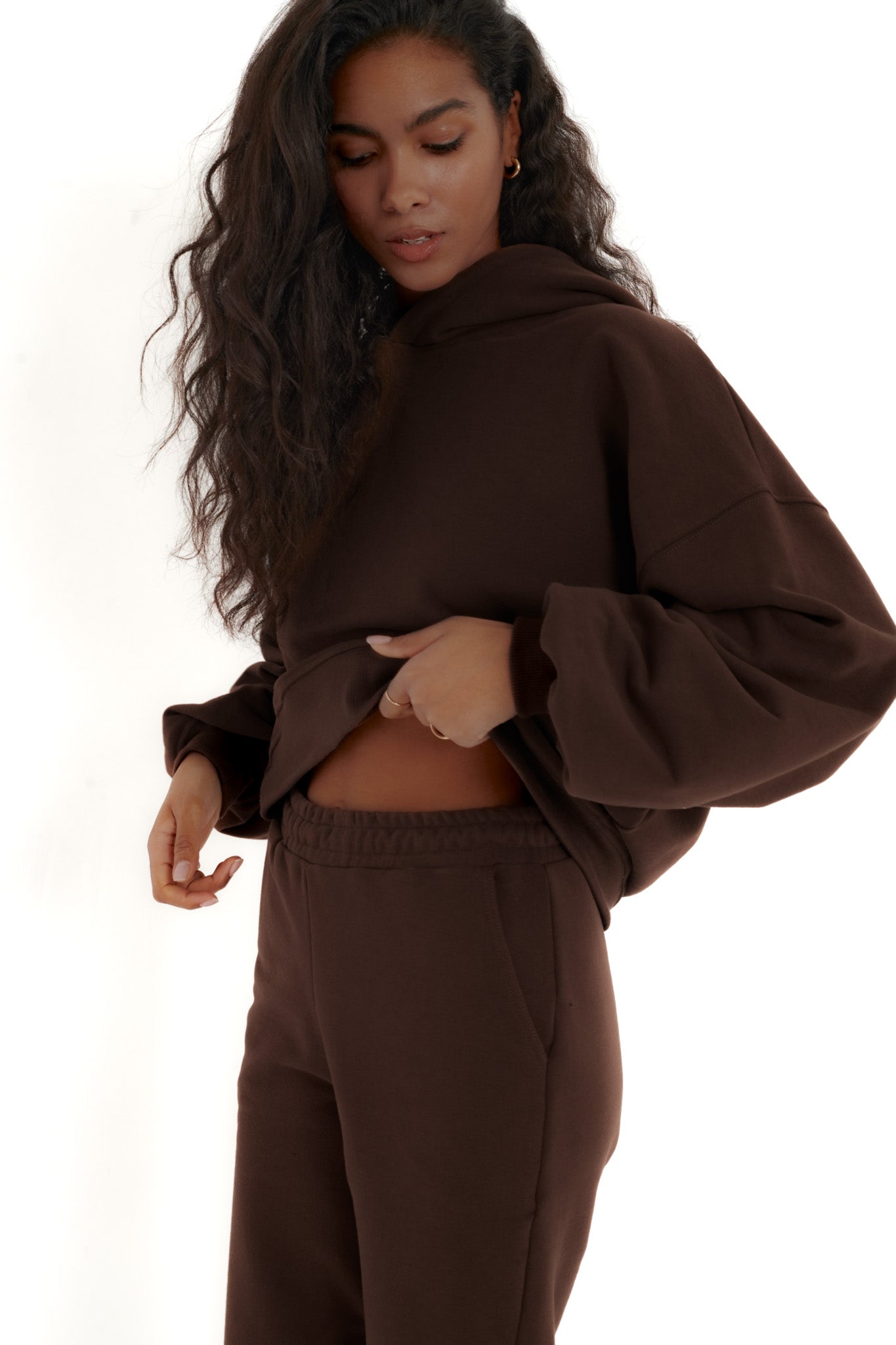 Bluza Boyfriend Hoodie chocolate