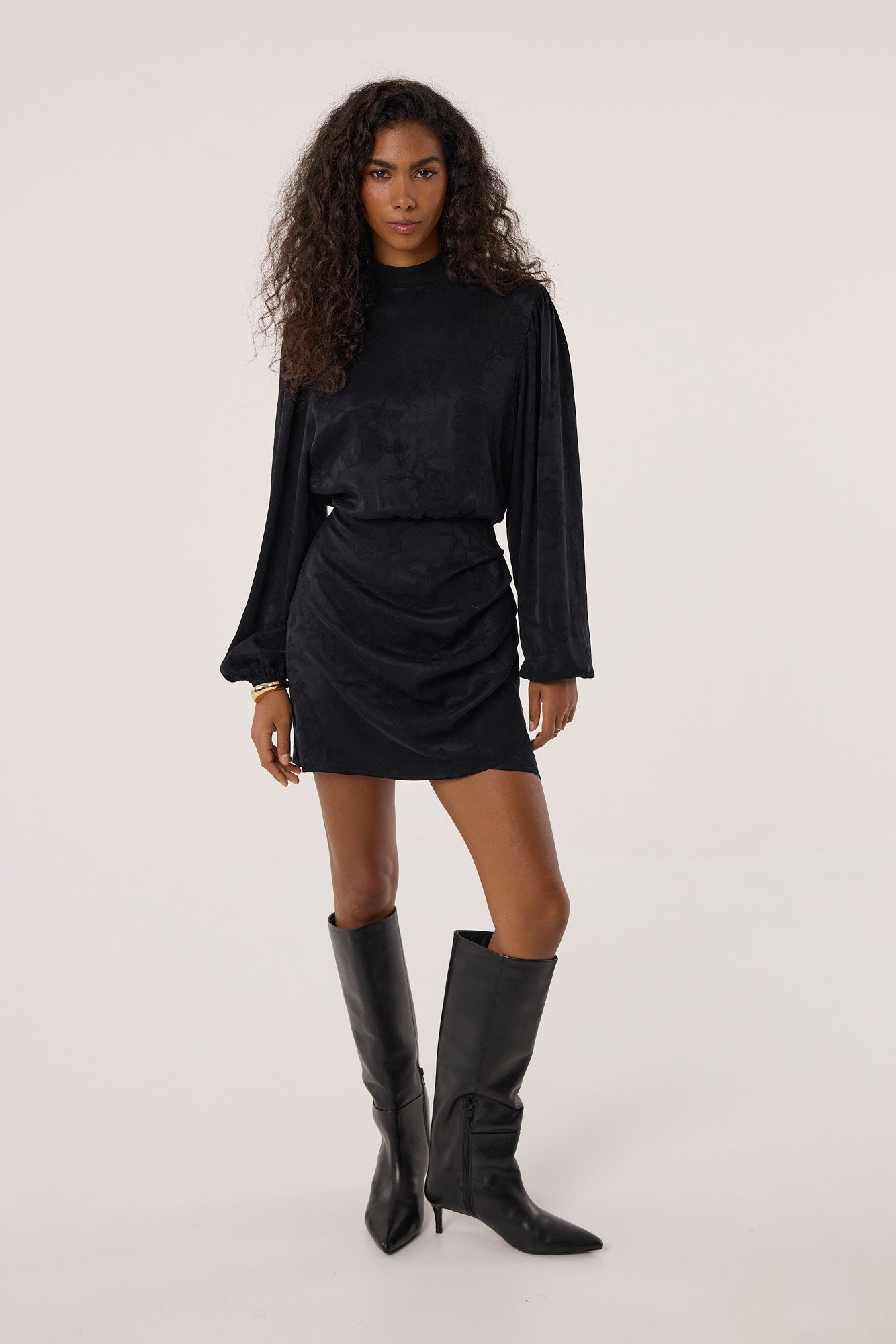 Sukienka Jackie jacquard black