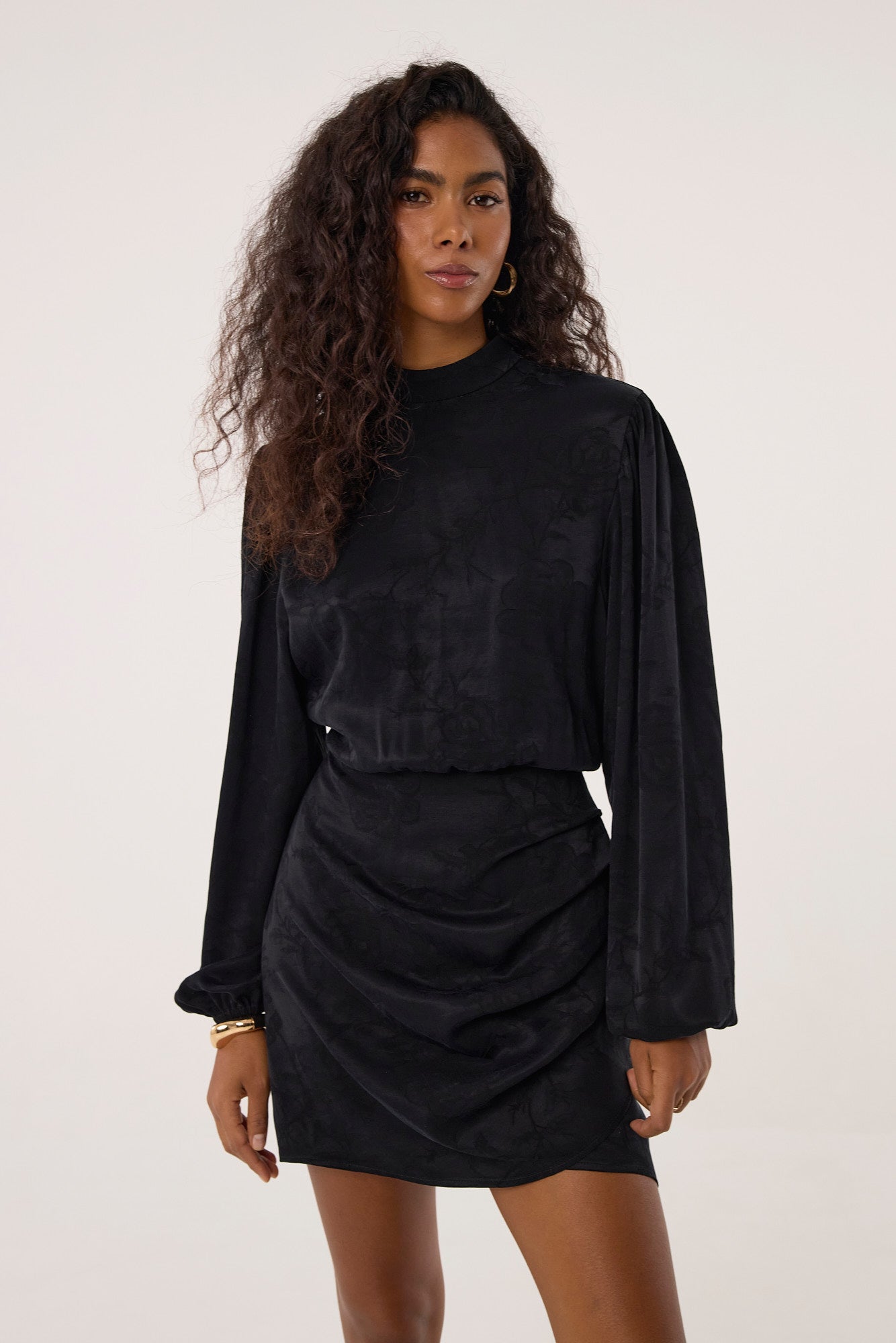 Sukienka Jackie jacquard black