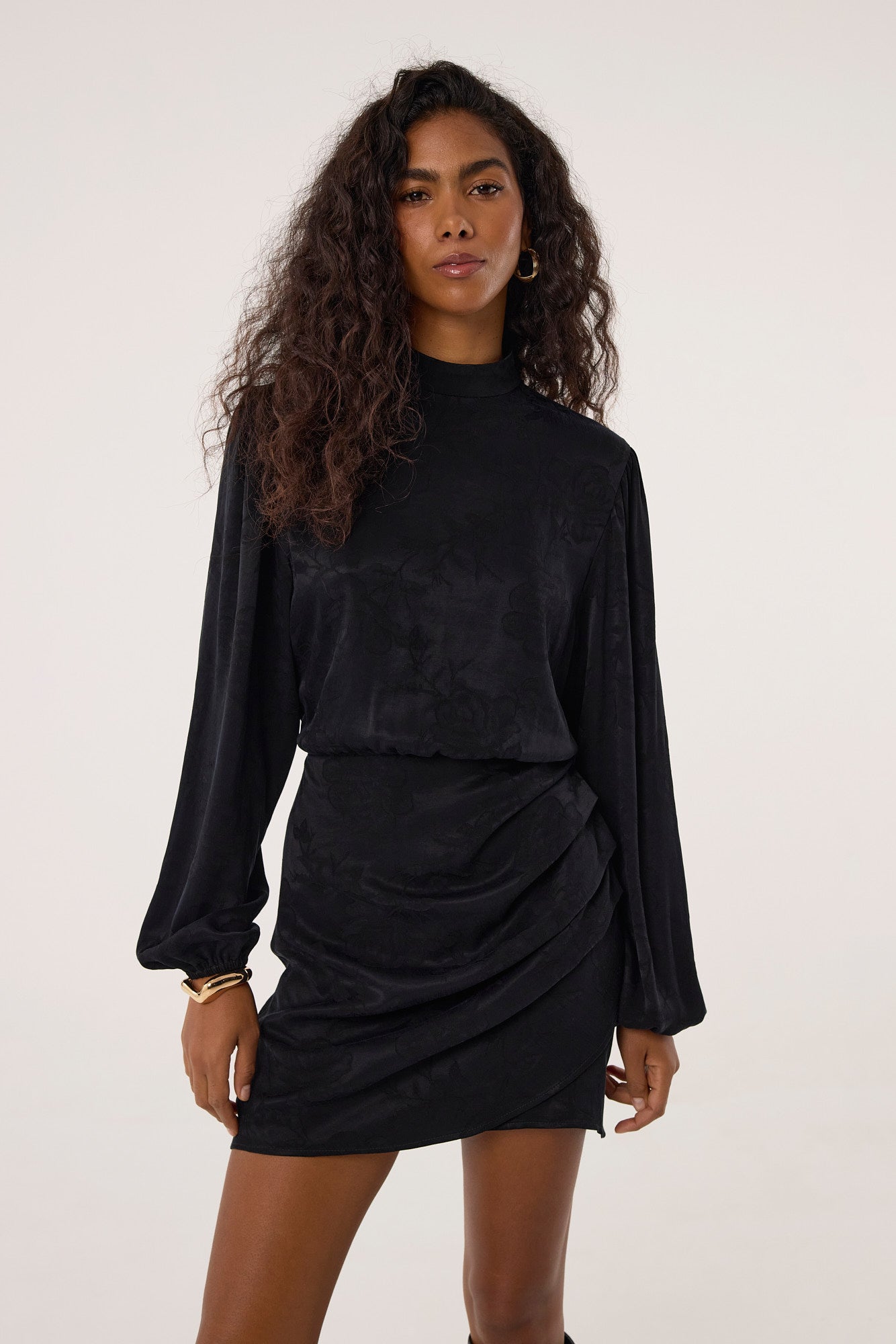 Sukienka Jackie jacquard black