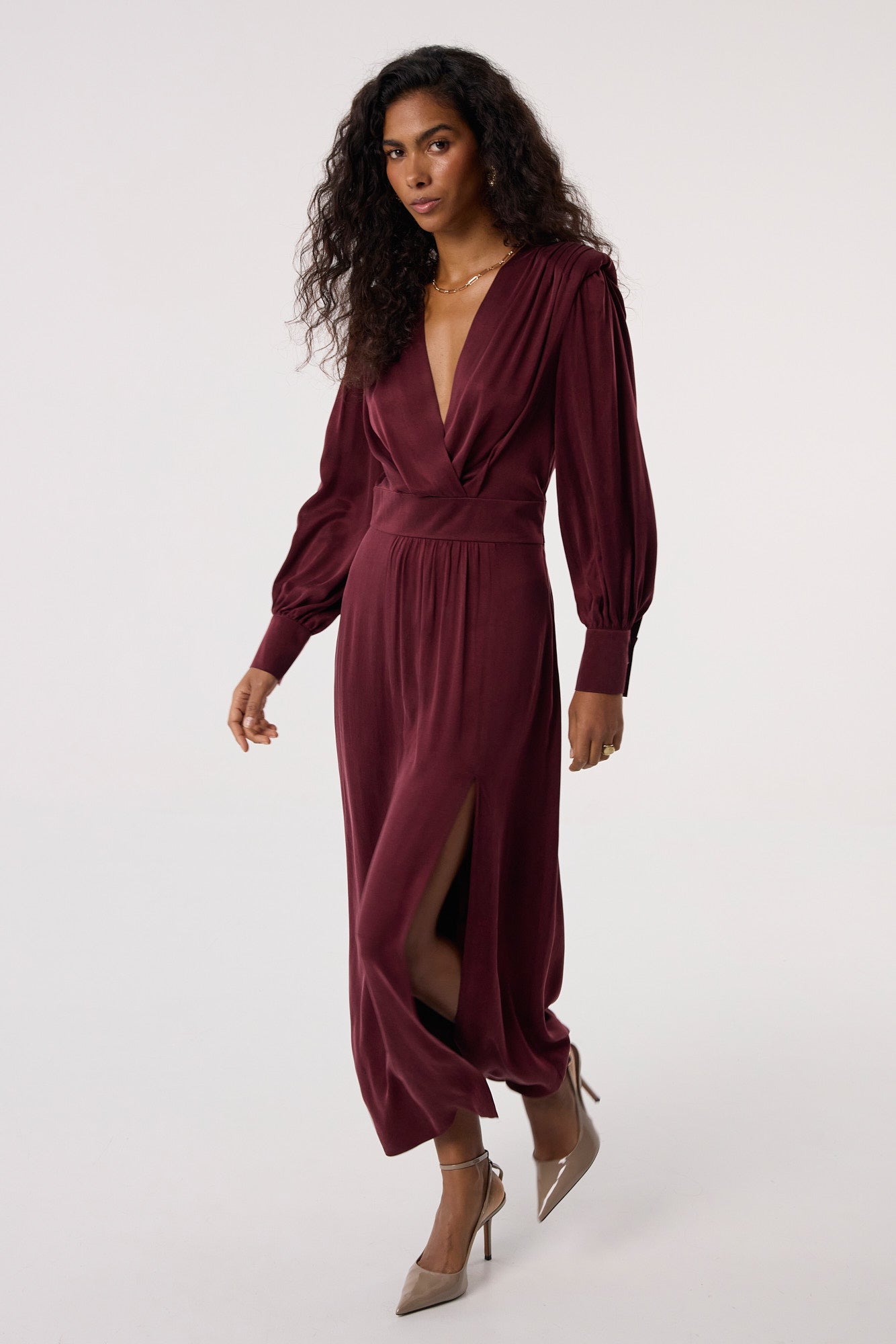 Sukienka Naomi burgundy