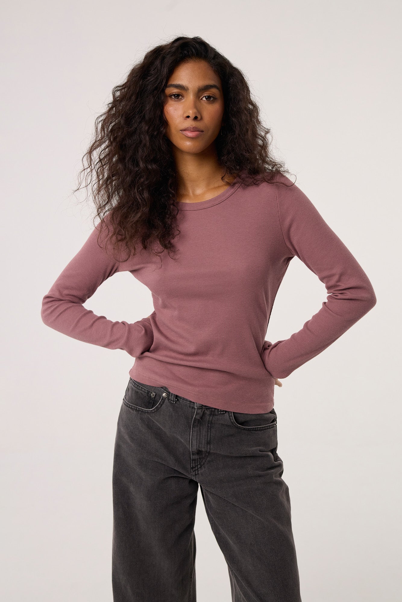 Longsleeve Bamboo dusty pink