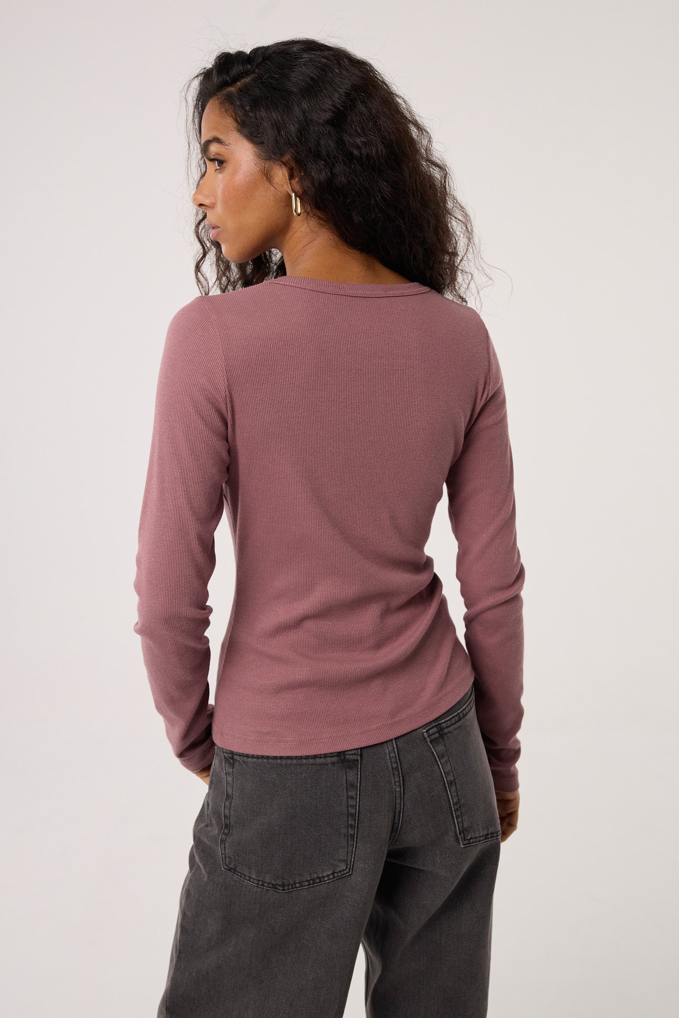 Longsleeve Bamboo dusty pink