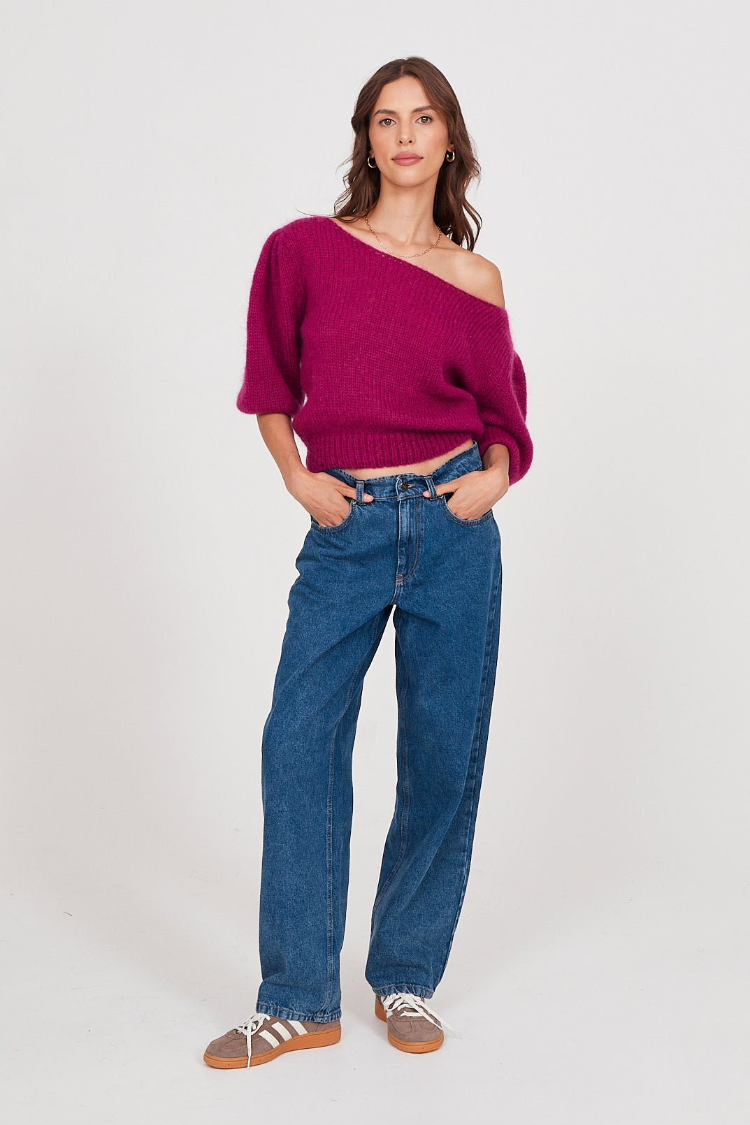 Sweter Gwen raspberry