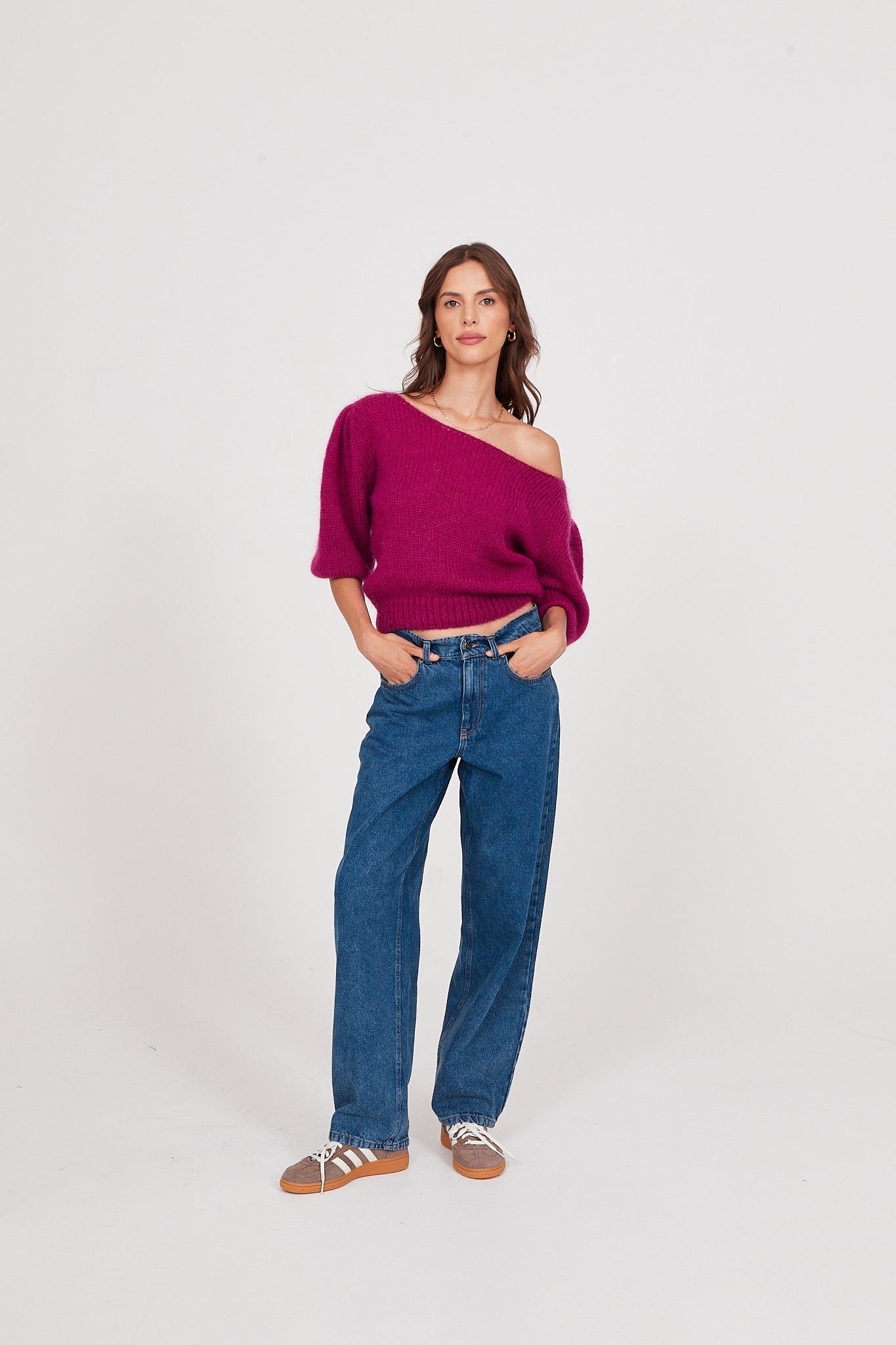 Sweter Gwen raspberry