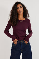 Longsleeve Bamboo plum