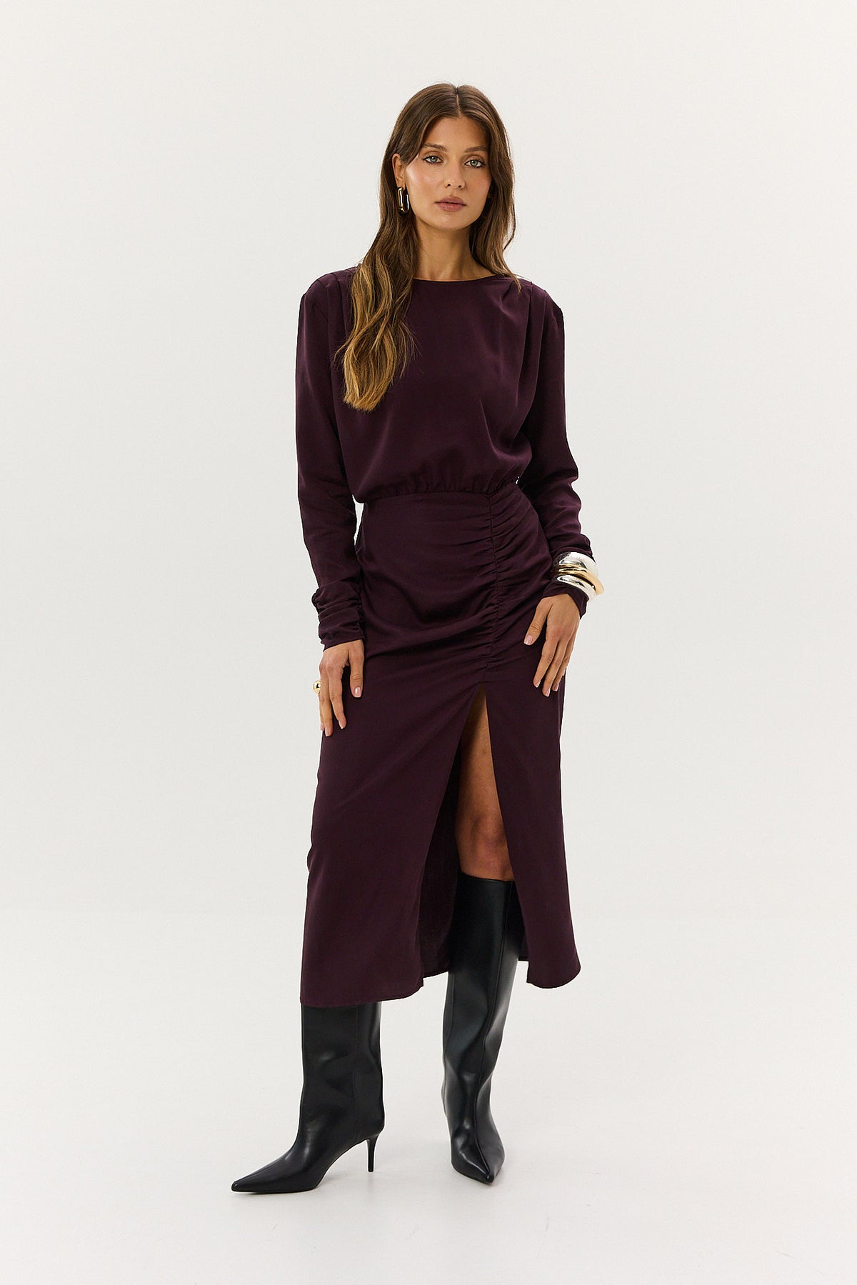 Sukienka Whitney plum