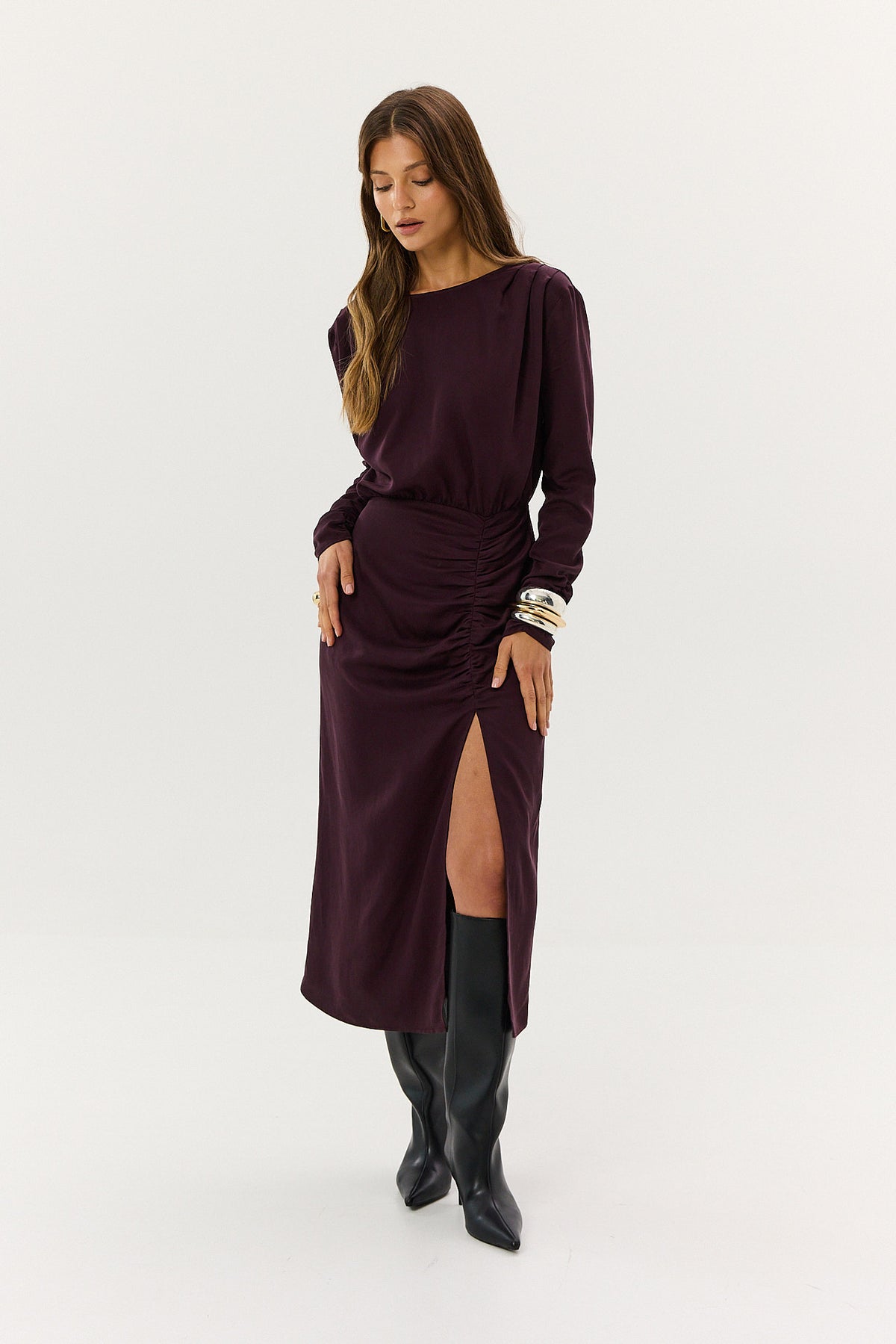 Sukienka Whitney plum