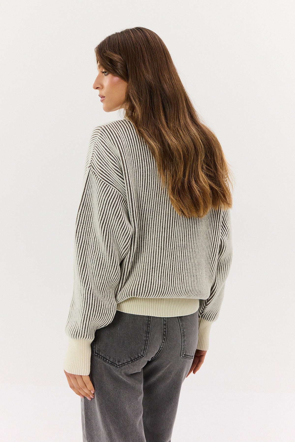 Sweter Kelly cream-mocca